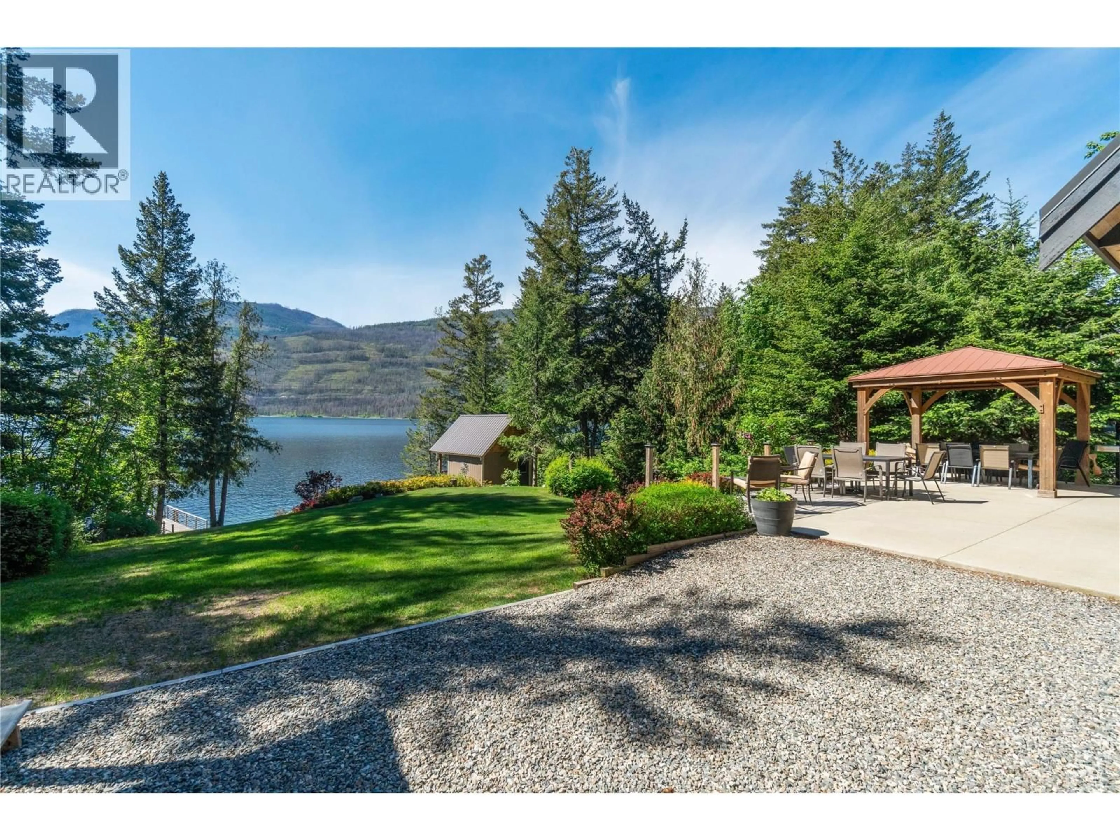 A pic from outside/outdoor area/front of a property/back of a property/a pic from drone, water/lake/river/ocean view for 20 - 2900 RAWSON ROAD, Adams Lake British Columbia V0E1M2
