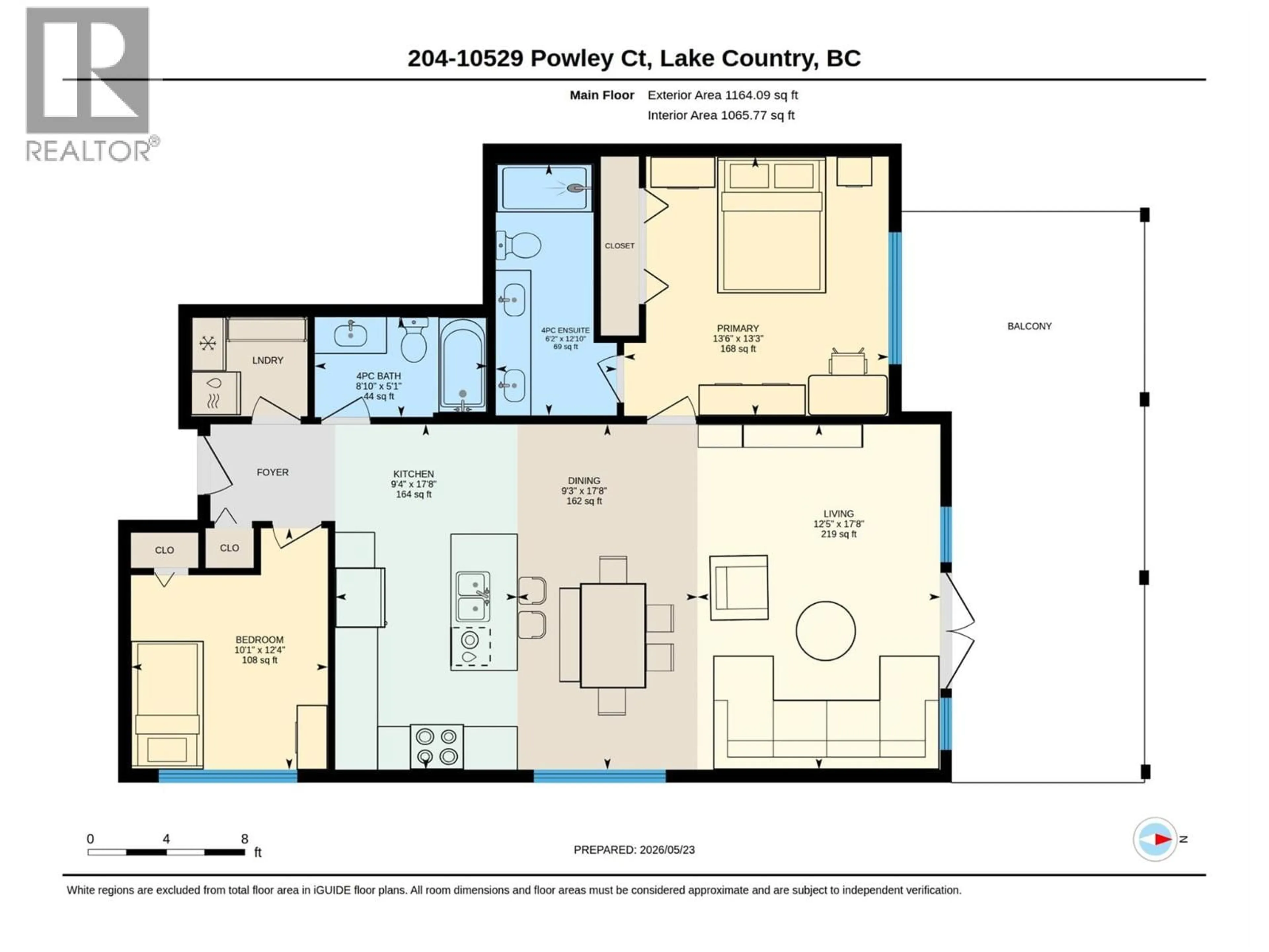 Floor plan for 204 - 10529 POWLEY COURT, Lake Country British Columbia V4V2S2