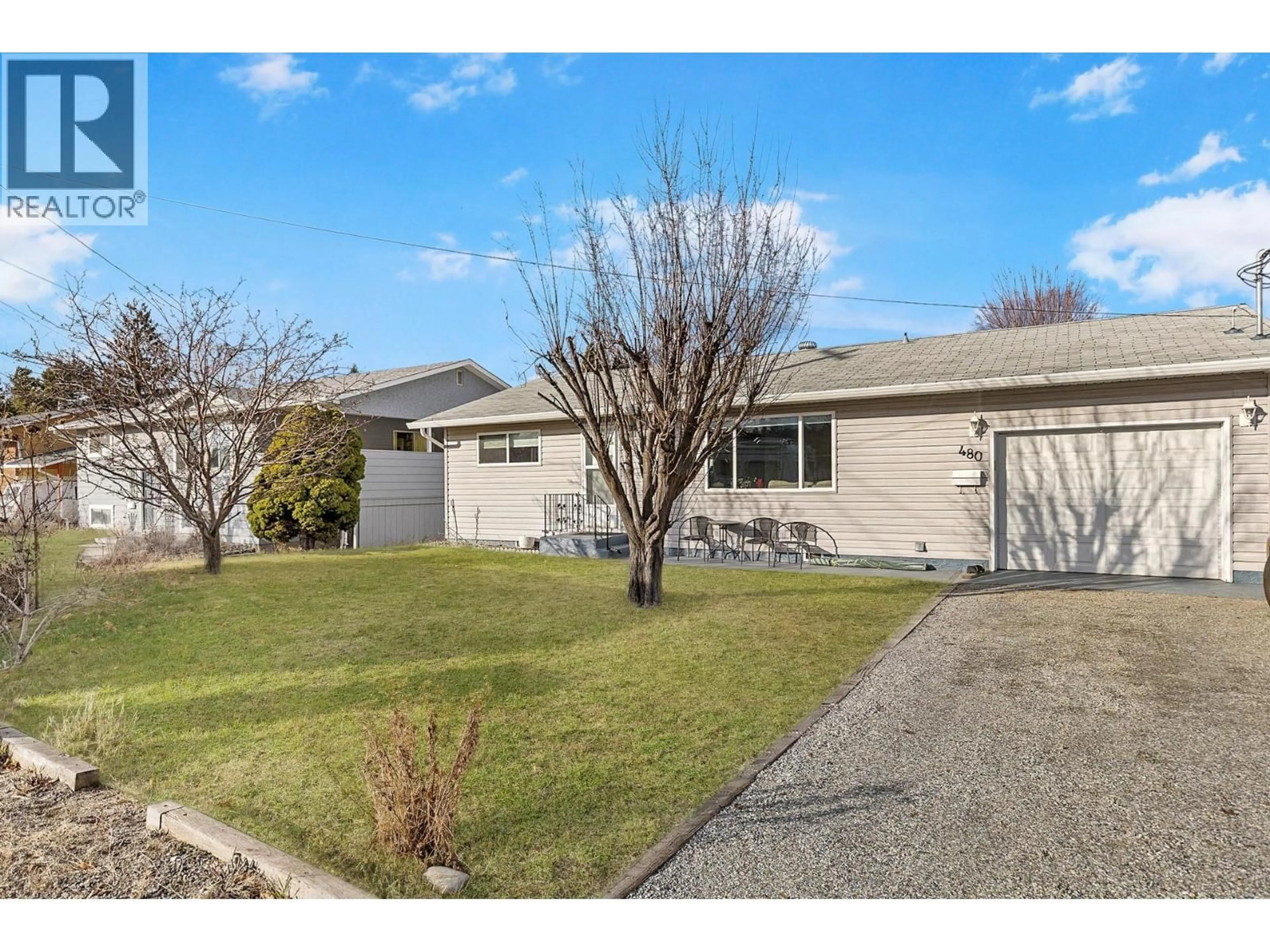 A pic from outside/outdoor area/front of a property/back of a property/a pic from drone, street for 480 MONTEREY ROAD, Kelowna British Columbia V1X1A2