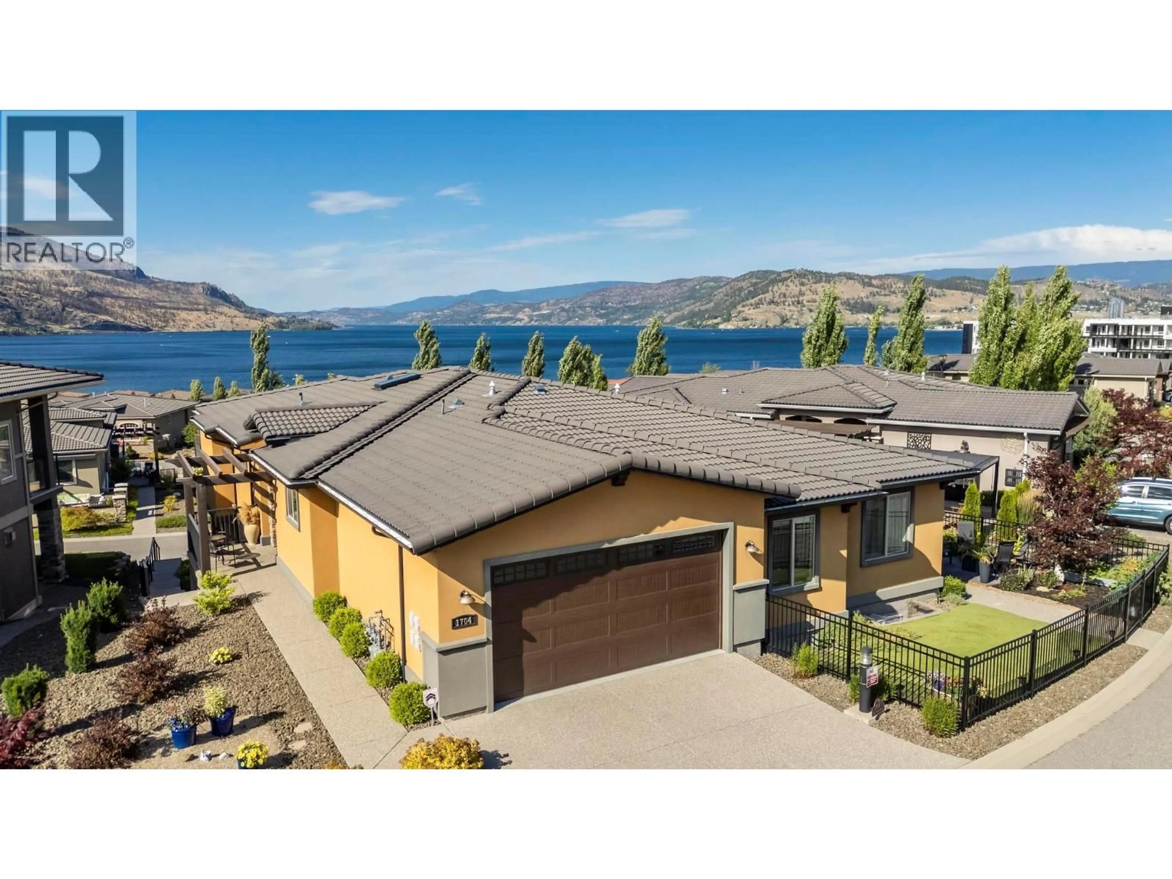A pic from outside/outdoor area/front of a property/back of a property/a pic from drone, water/lake/river/ocean view for 1704 LAKE VISTA ROAD, West Kelowna British Columbia V1Z4E1