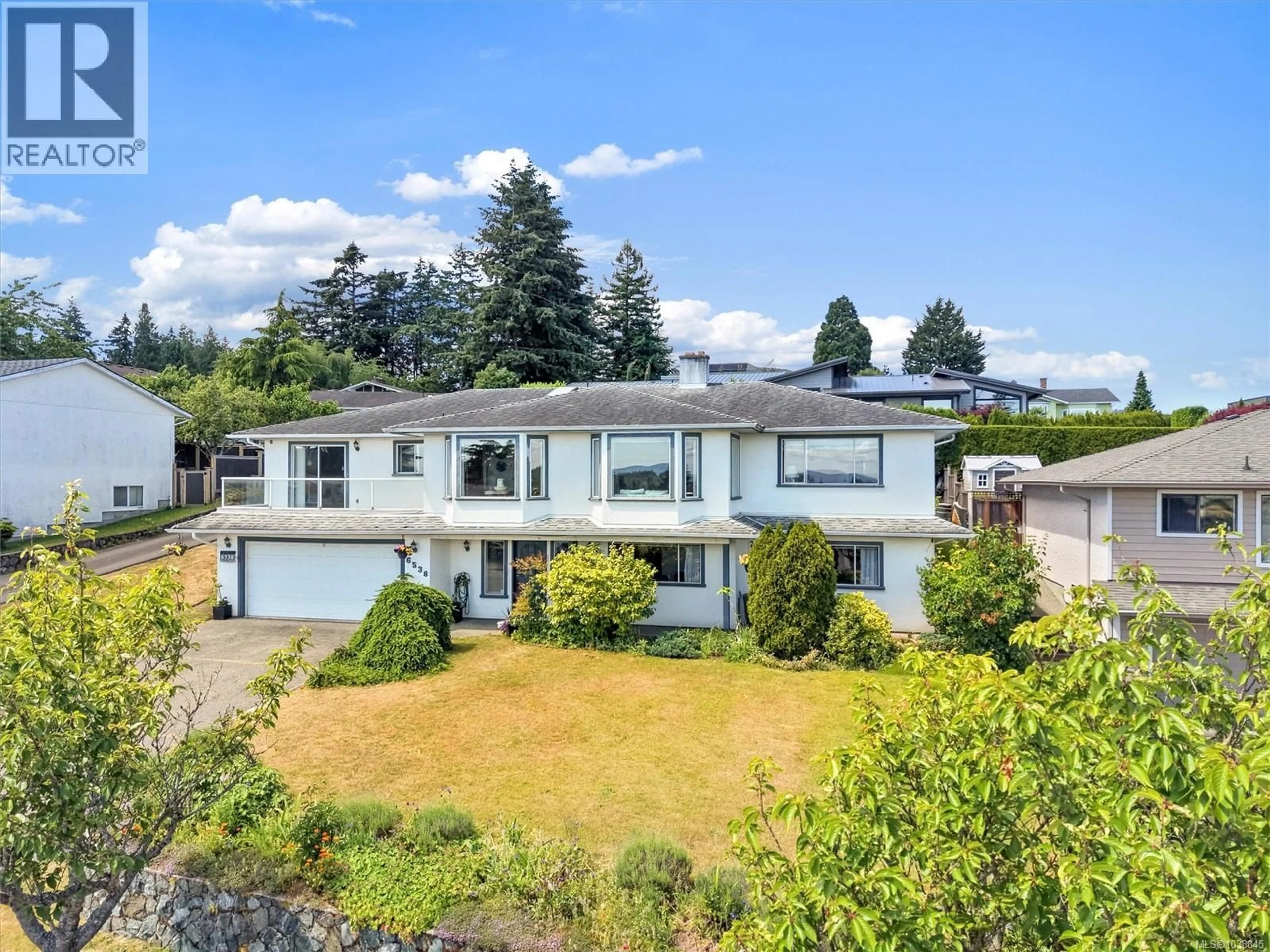 A pic from outside/outdoor area/front of a property/back of a property/a pic from drone, mountain view for 6538 BELLA VISTA DRIVE, Central Saanich British Columbia V8Z6X1