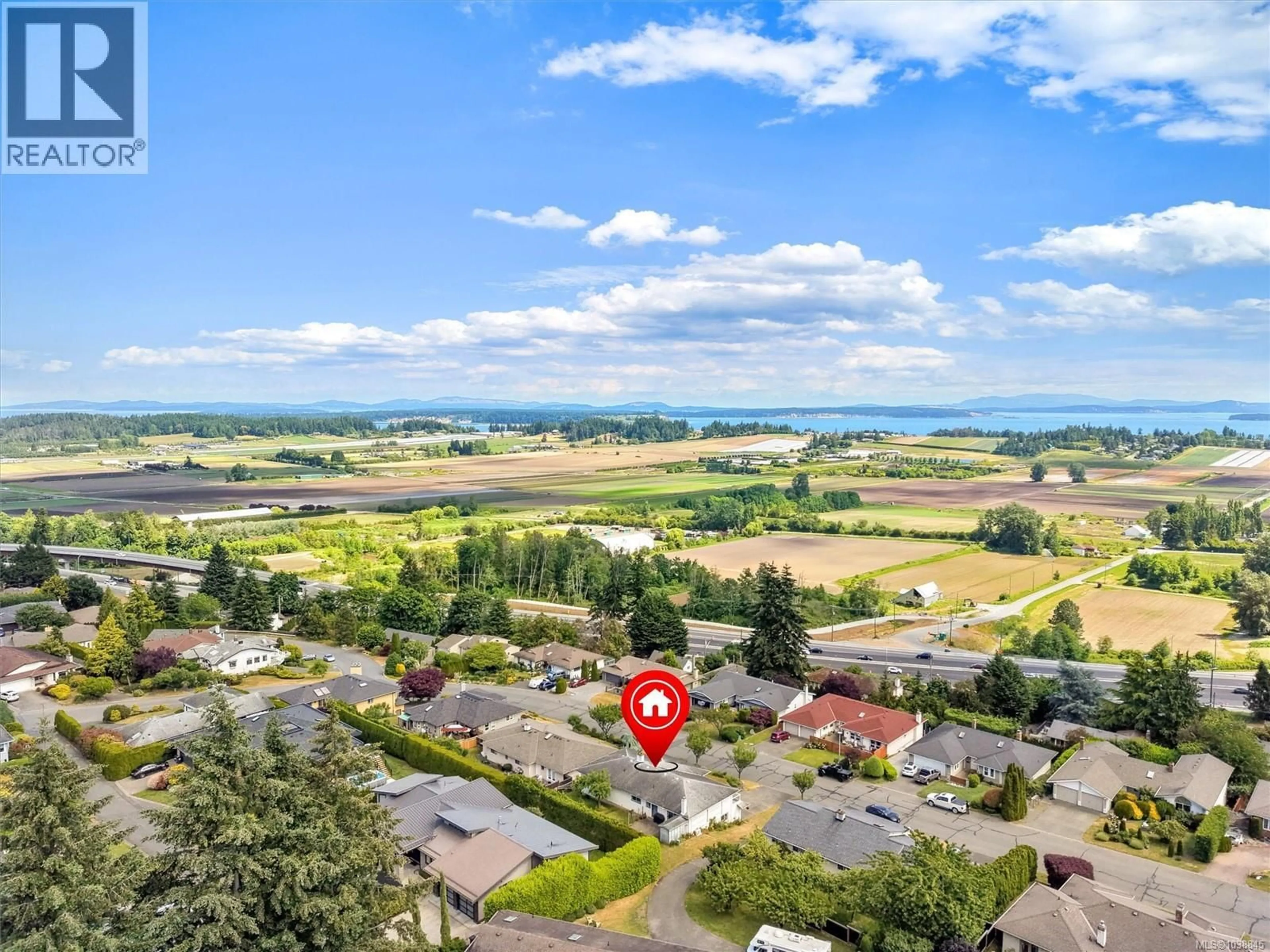 A pic from outside/outdoor area/front of a property/back of a property/a pic from drone, water/lake/river/ocean view for 6538 BELLA VISTA DRIVE, Central Saanich British Columbia V8Z6X1