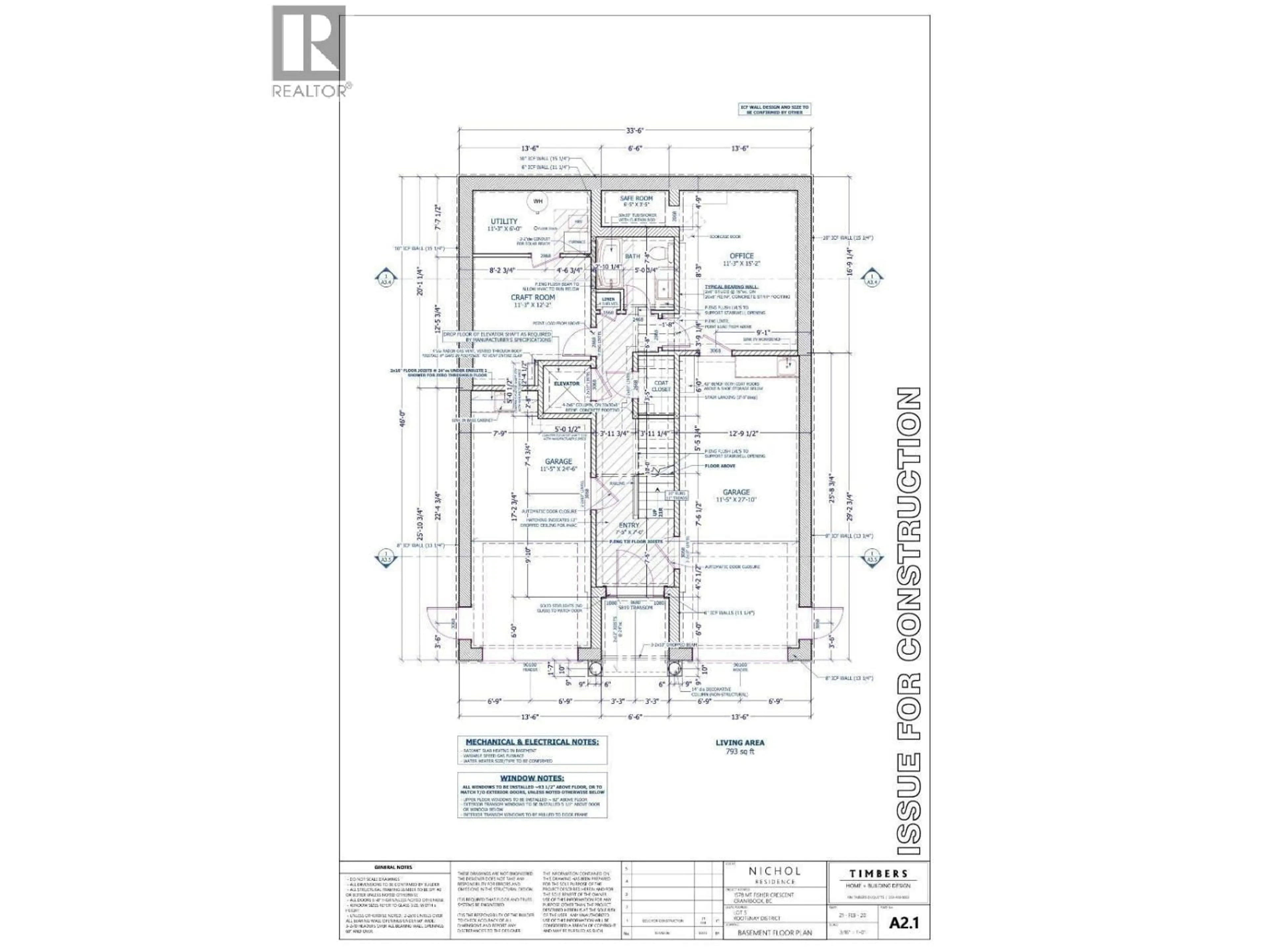Floor plan for 1578 MT FISHER CRESCENT, Cranbrook British Columbia V1C7J6