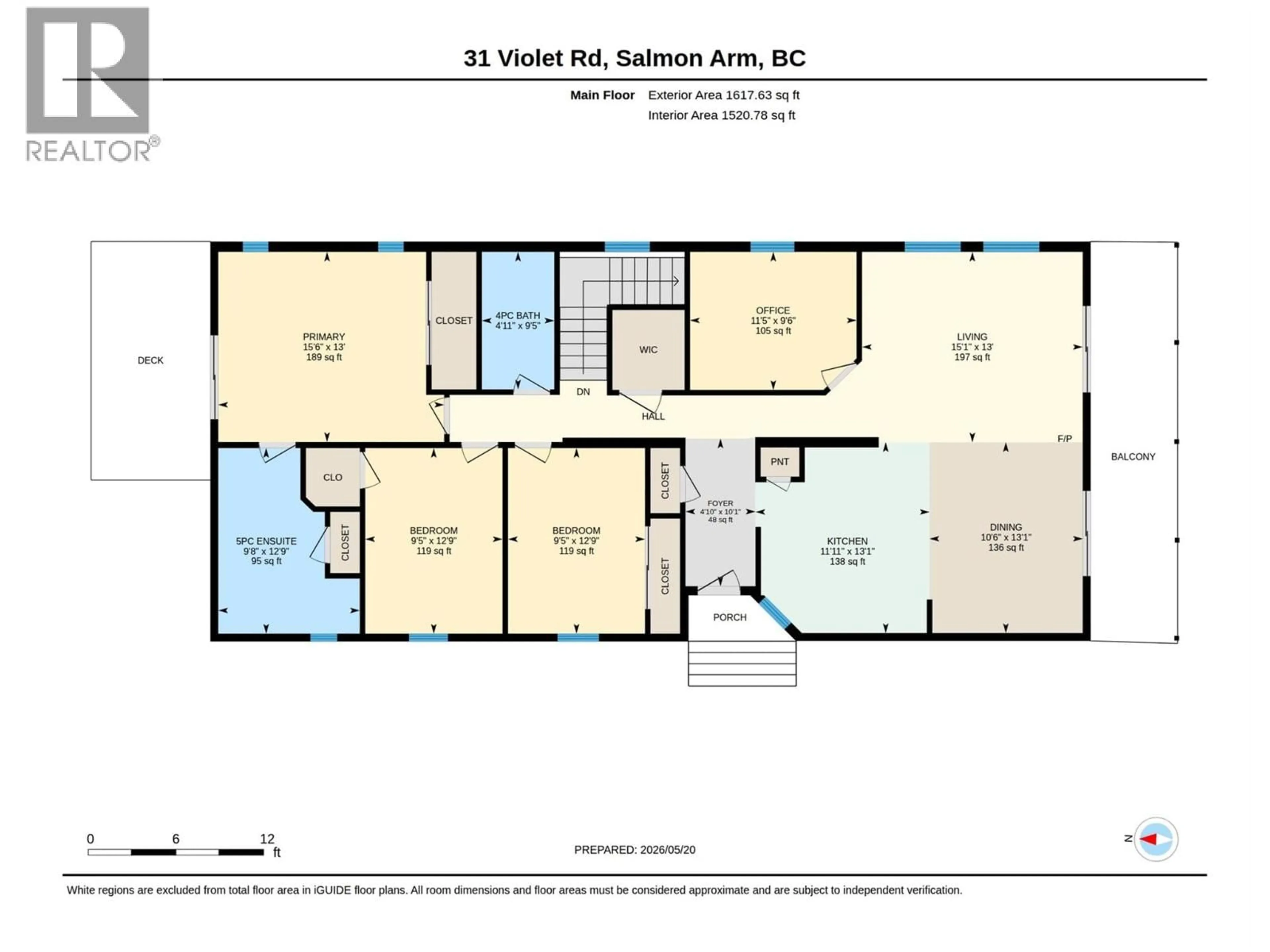 Floor plan for 31 VIOLET ROAD, Grindrod British Columbia V0E1Y0