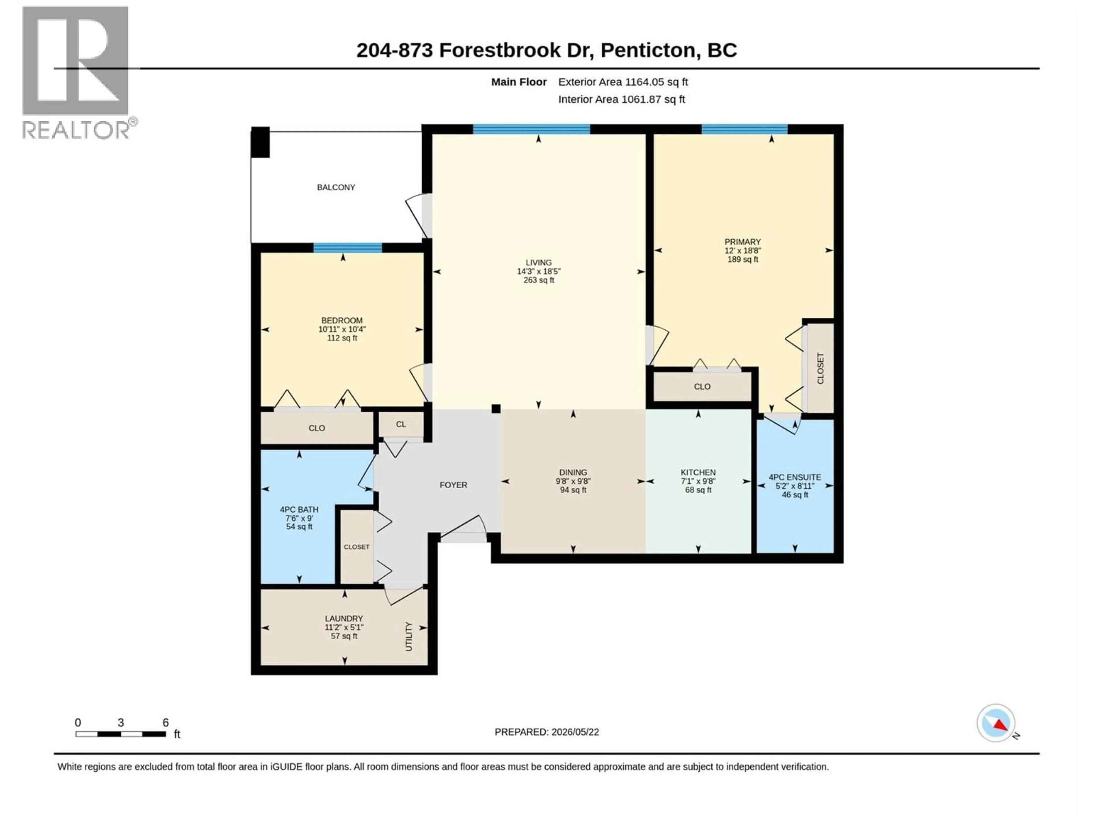 Floor plan for 204 - 873 FORESTBROOK DRIVE, Penticton British Columbia V2A2E9
