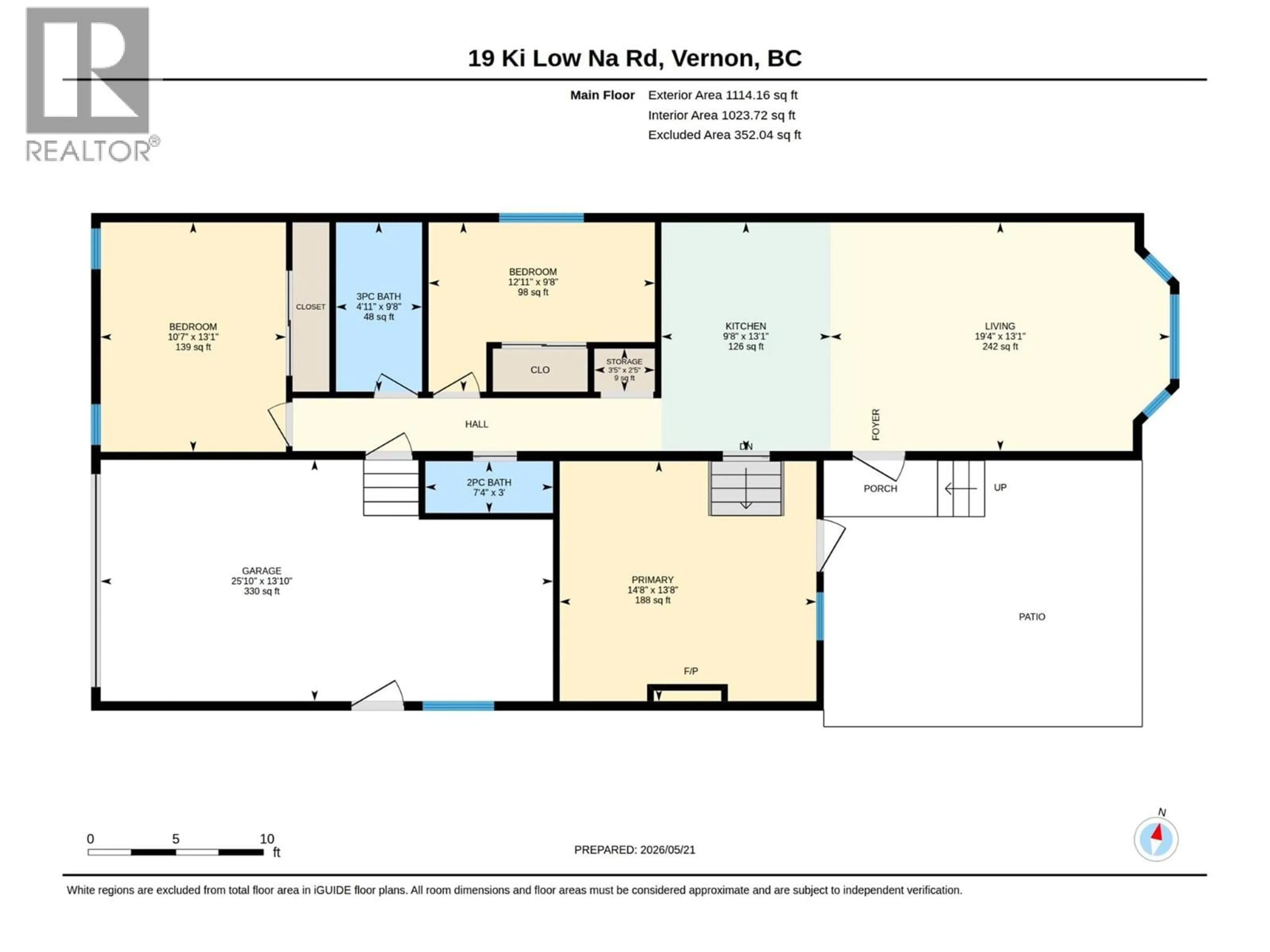 Floor plan for 19 KI LOW NA ROAD, Vernon British Columbia V1H2h3