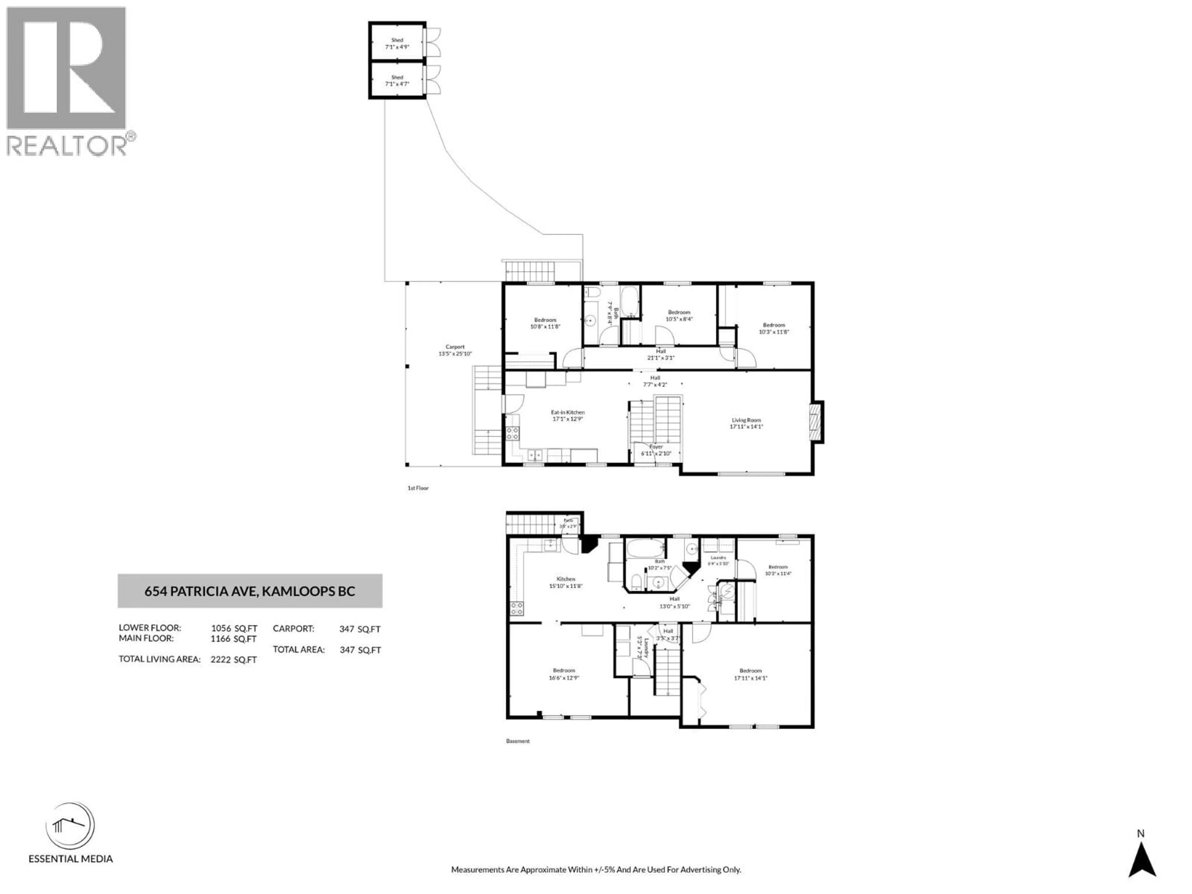 Floor plan for 654 PATRICIA AVENUE, Kamloops British Columbia V2B1Y8
