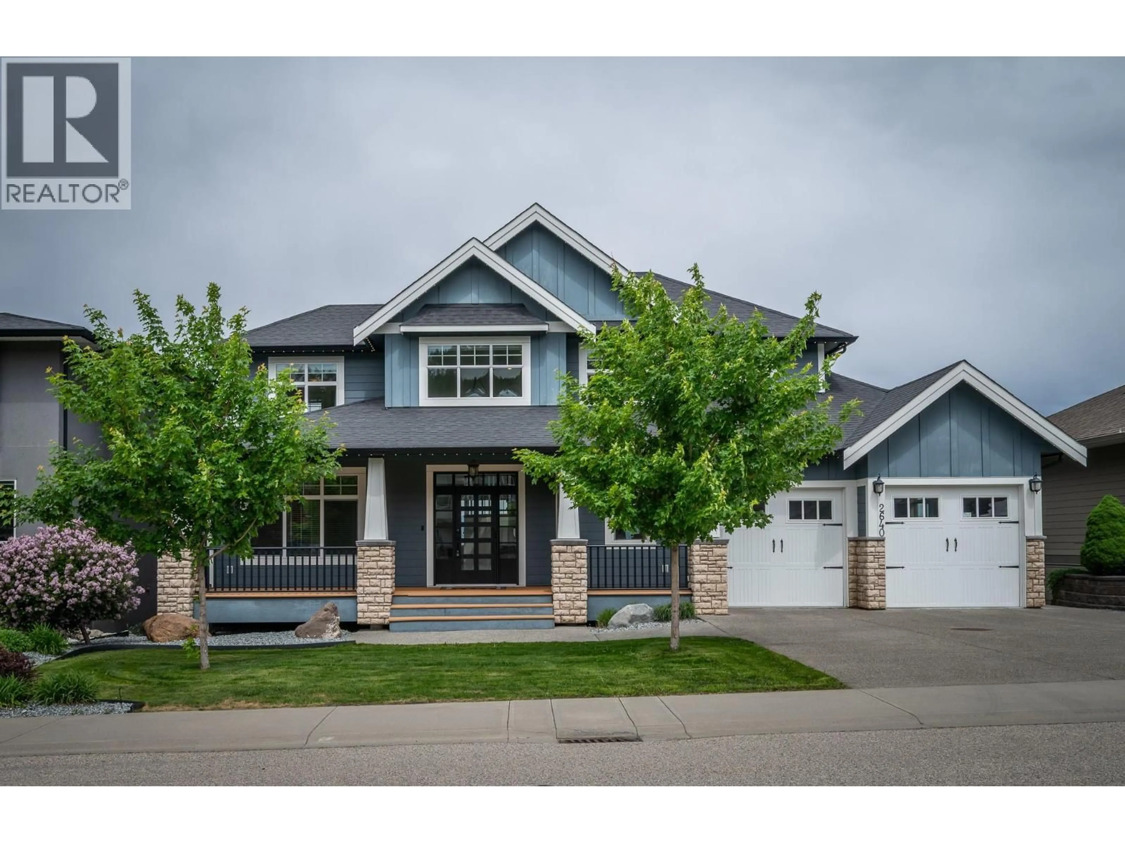 Home with vinyl exterior material, street for 2640 TELFORD DRIVE, Kamloops British Columbia V1S0A3