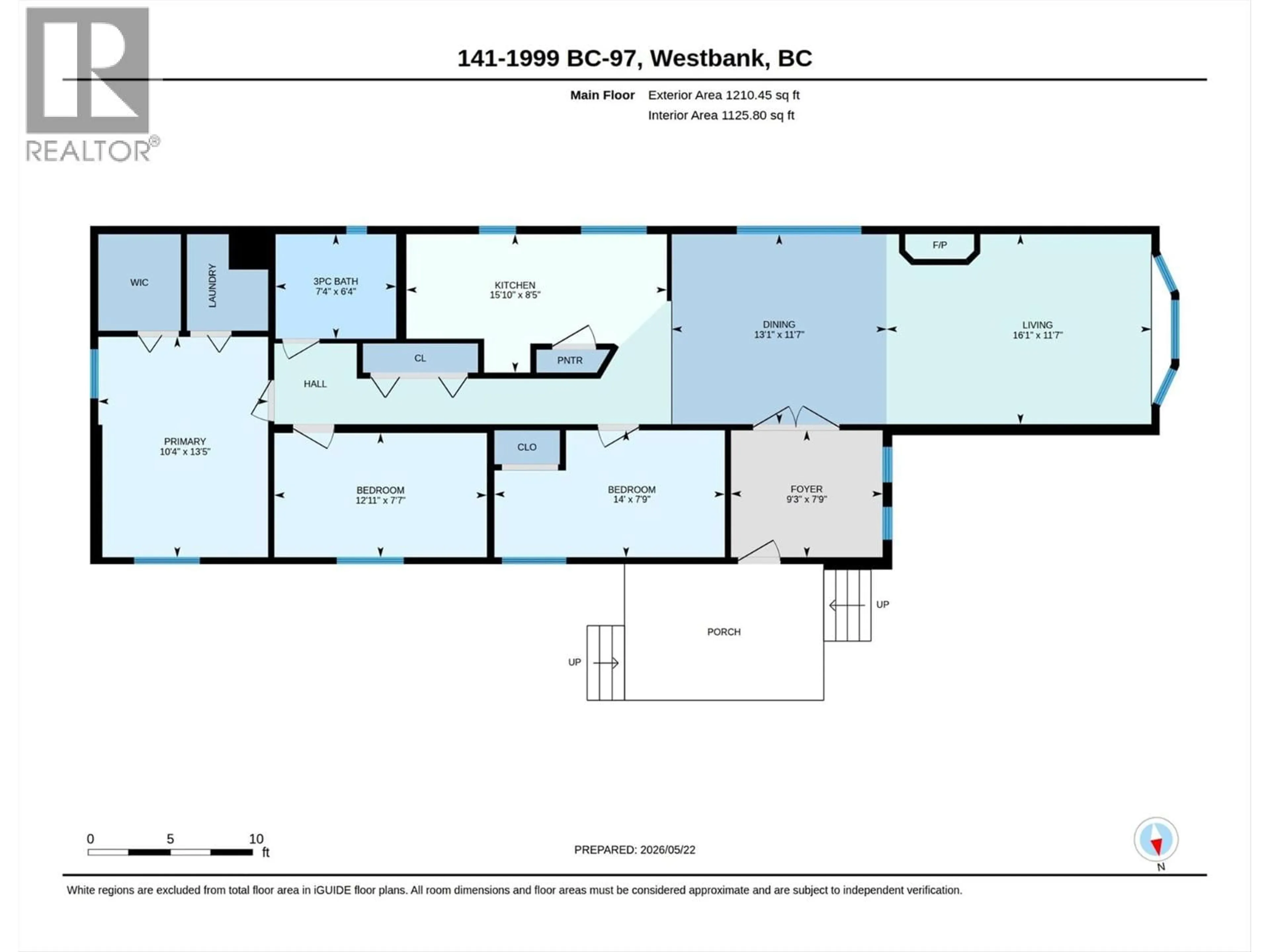 Floor plan for 141 - 1999 HIGHWAY 97 HIGHWAY SOUTH, West Kelowna British Columbia V1Z1B2