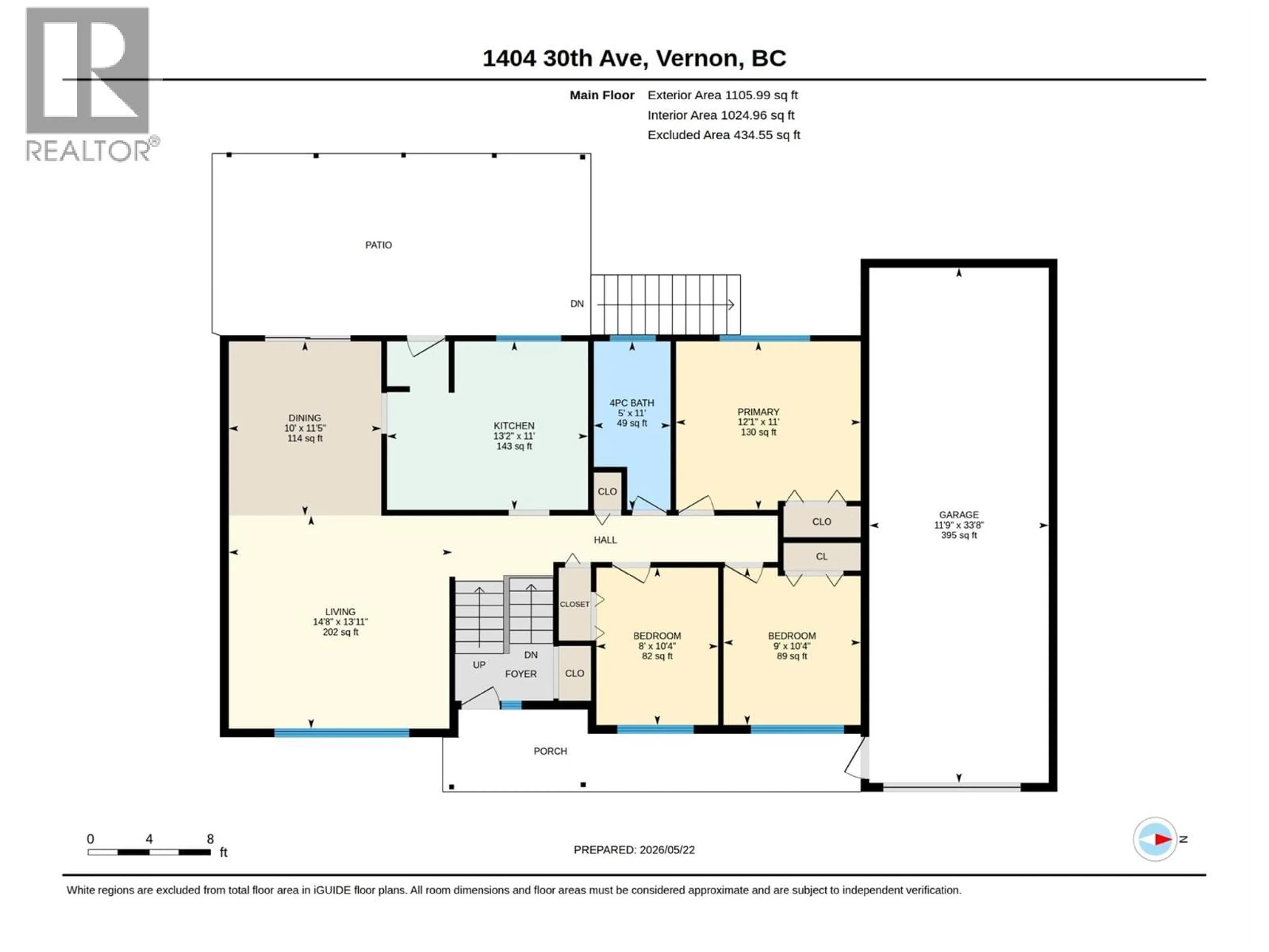 Floor plan for 1404 30 AVENUE, Vernon British Columbia V1T1Z5