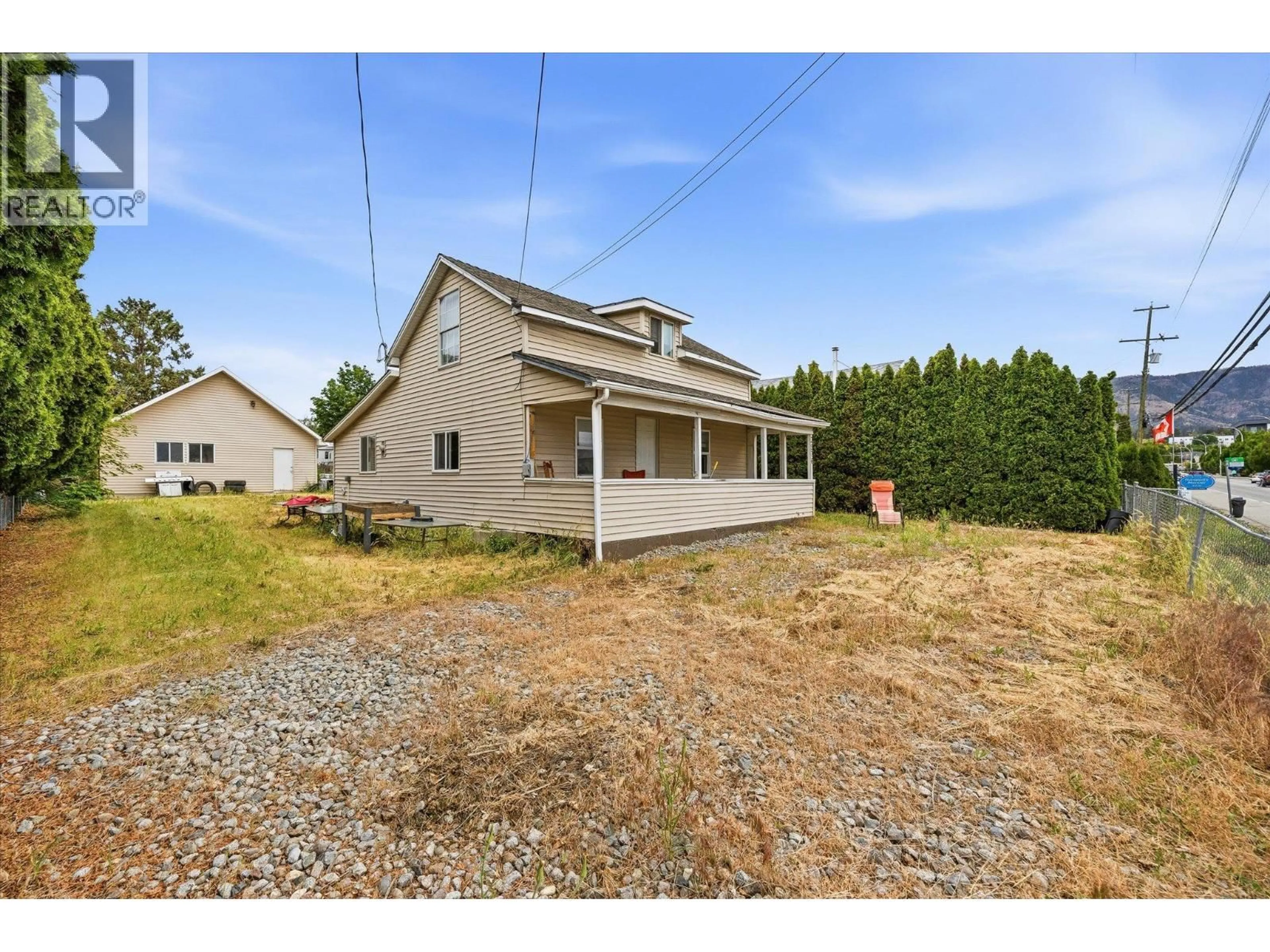 A pic from outside/outdoor area/front of a property/back of a property/a pic from drone, unknown for 3576 OLD OKANAGAN HIGHWAY, West Kelowna British Columbia V4T1P3