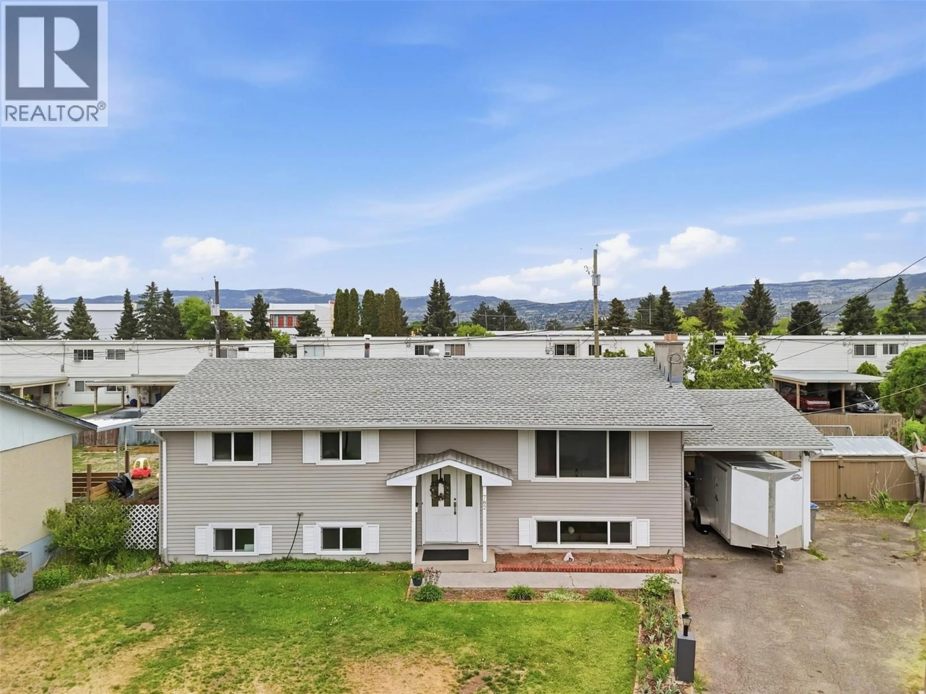 A pic from outside/outdoor area/front of a property/back of a property/a pic from drone, mountain view for 782 VENABLES PLACE, Kamloops British Columbia V2B5Z3