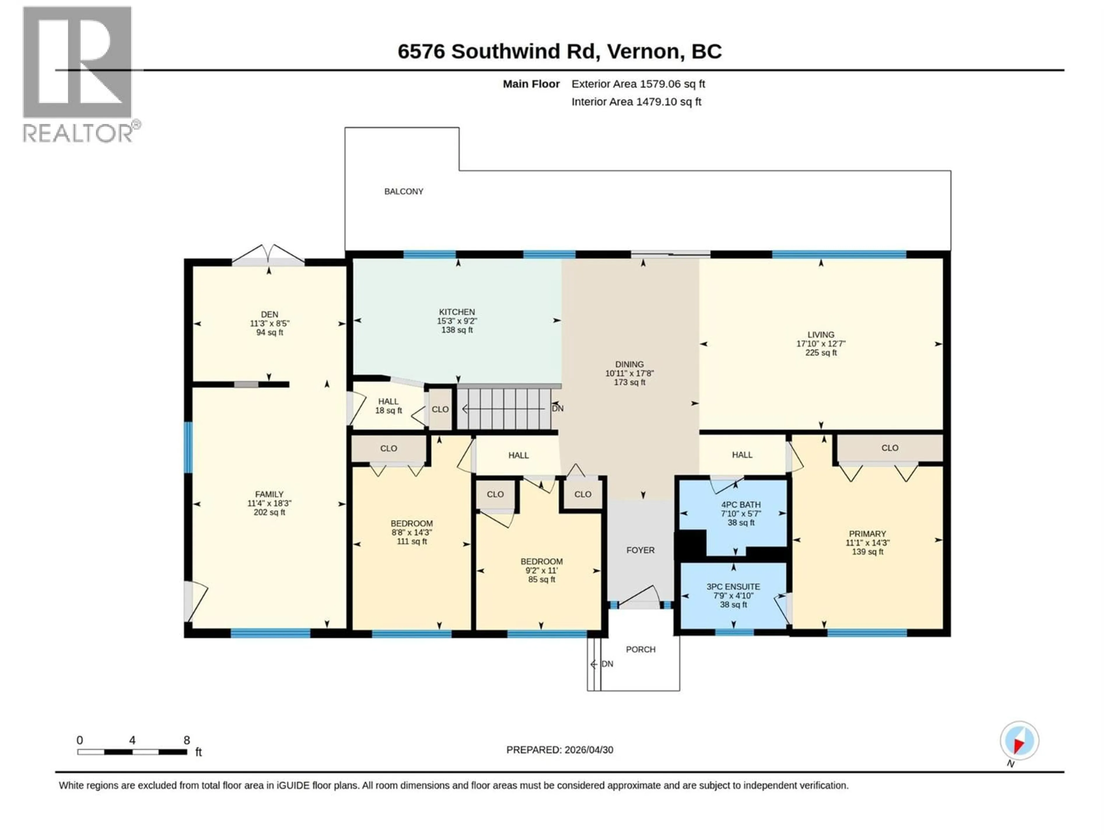 Floor plan for 6576 SOUTHWIND ROAD ROAD, Vernon British Columbia V1H1B7