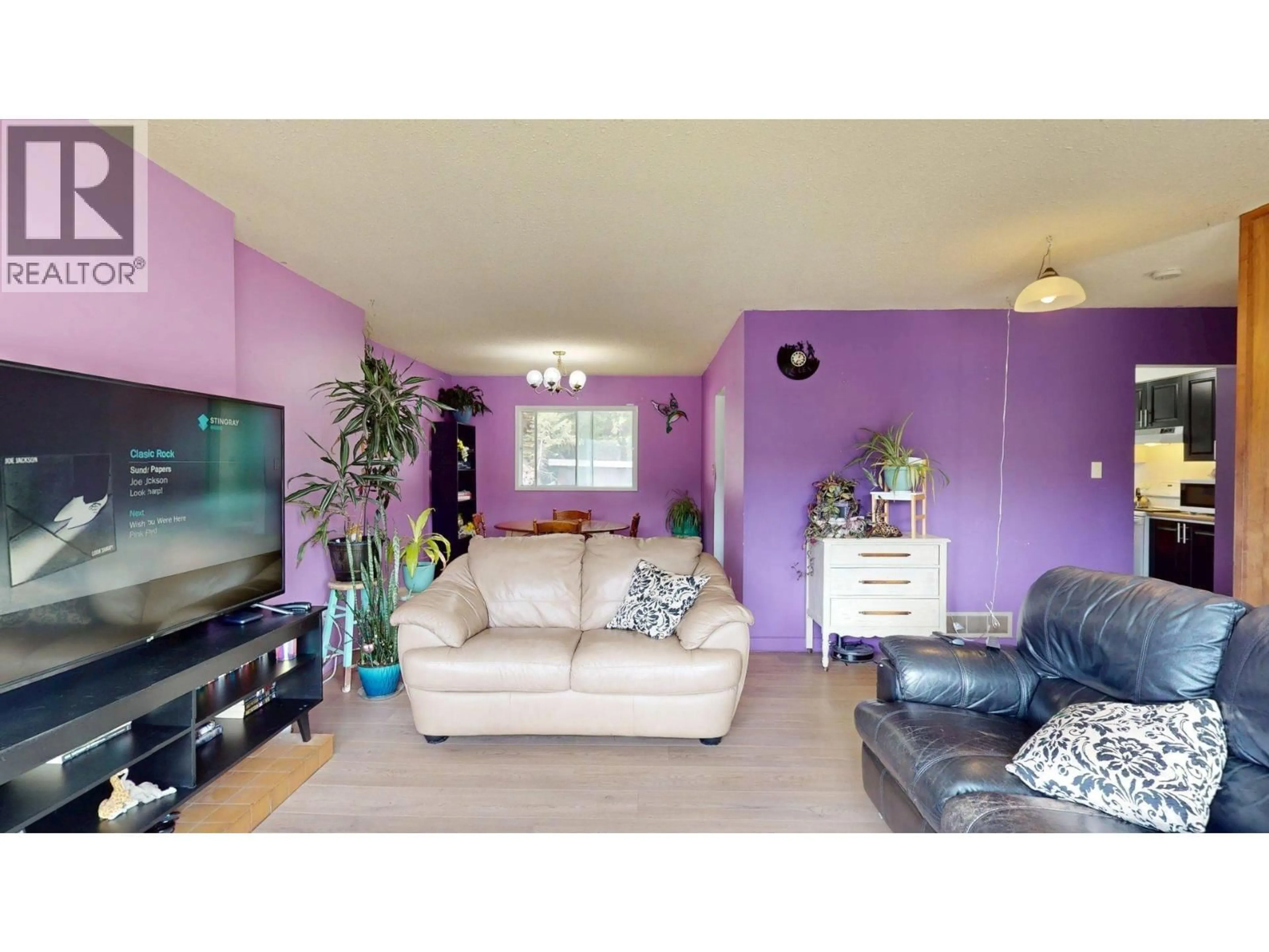 Living room with furniture, wood/laminate floor for 1323 ALPINE DRIVE, Elkford British Columbia V0B1H0