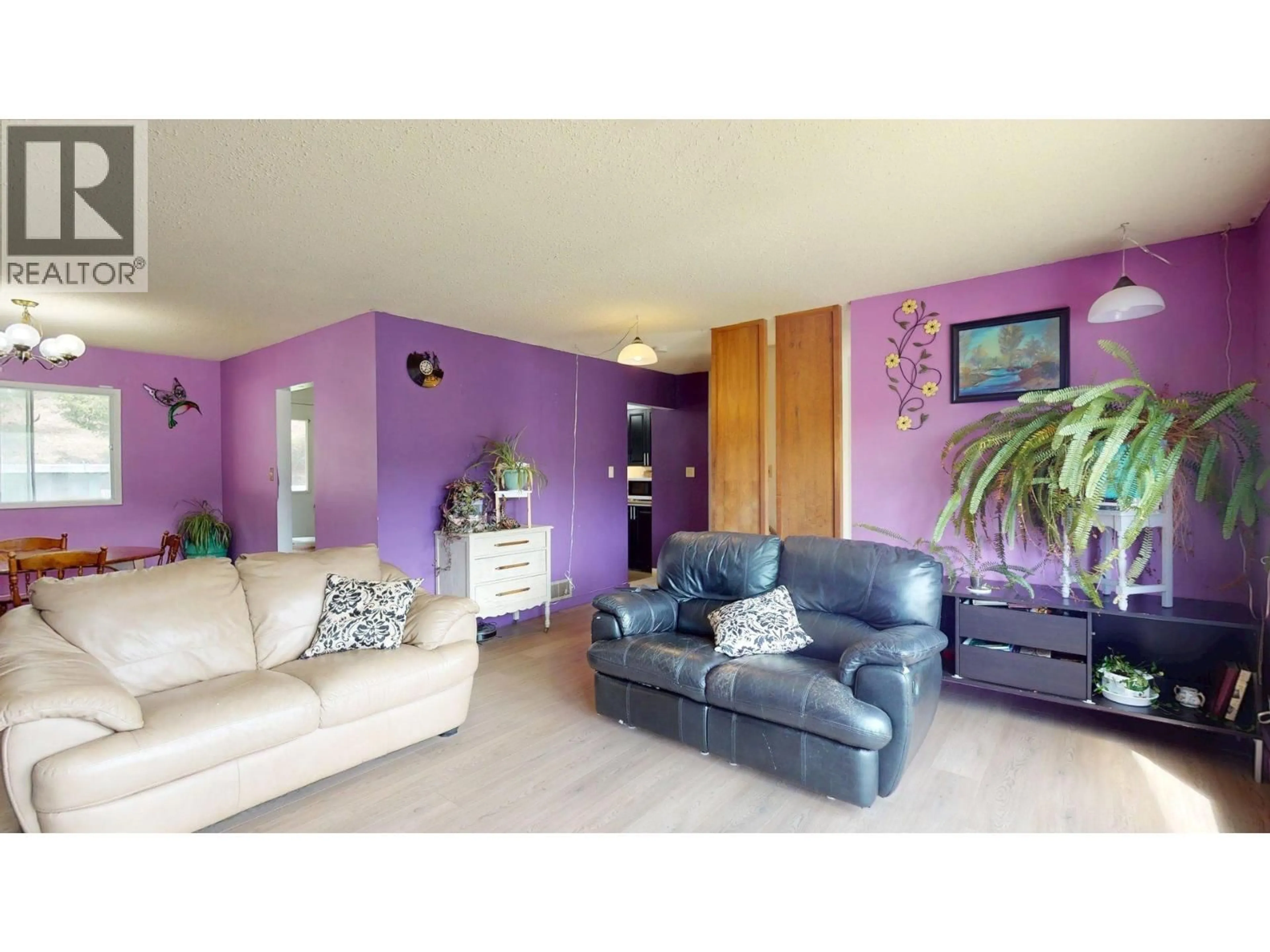 Living room with furniture, wood/laminate floor for 1323 ALPINE DRIVE, Elkford British Columbia V0B1H0