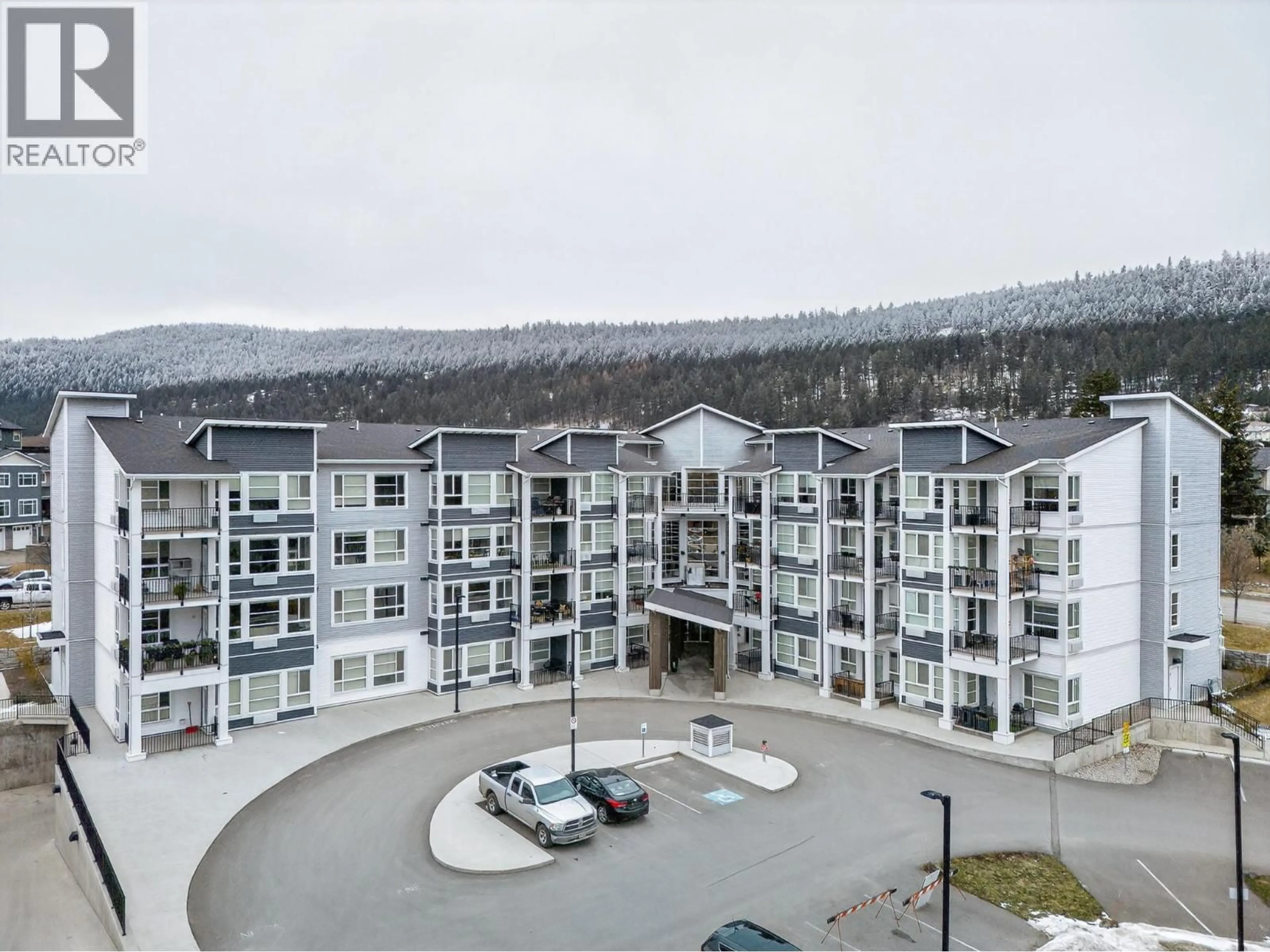 A pic from outside/outdoor area/front of a property/back of a property/a pic from drone, mountain view for 305 - 1880 HUGH ALLAN DRIVE, Kamloops British Columbia V1S0E8