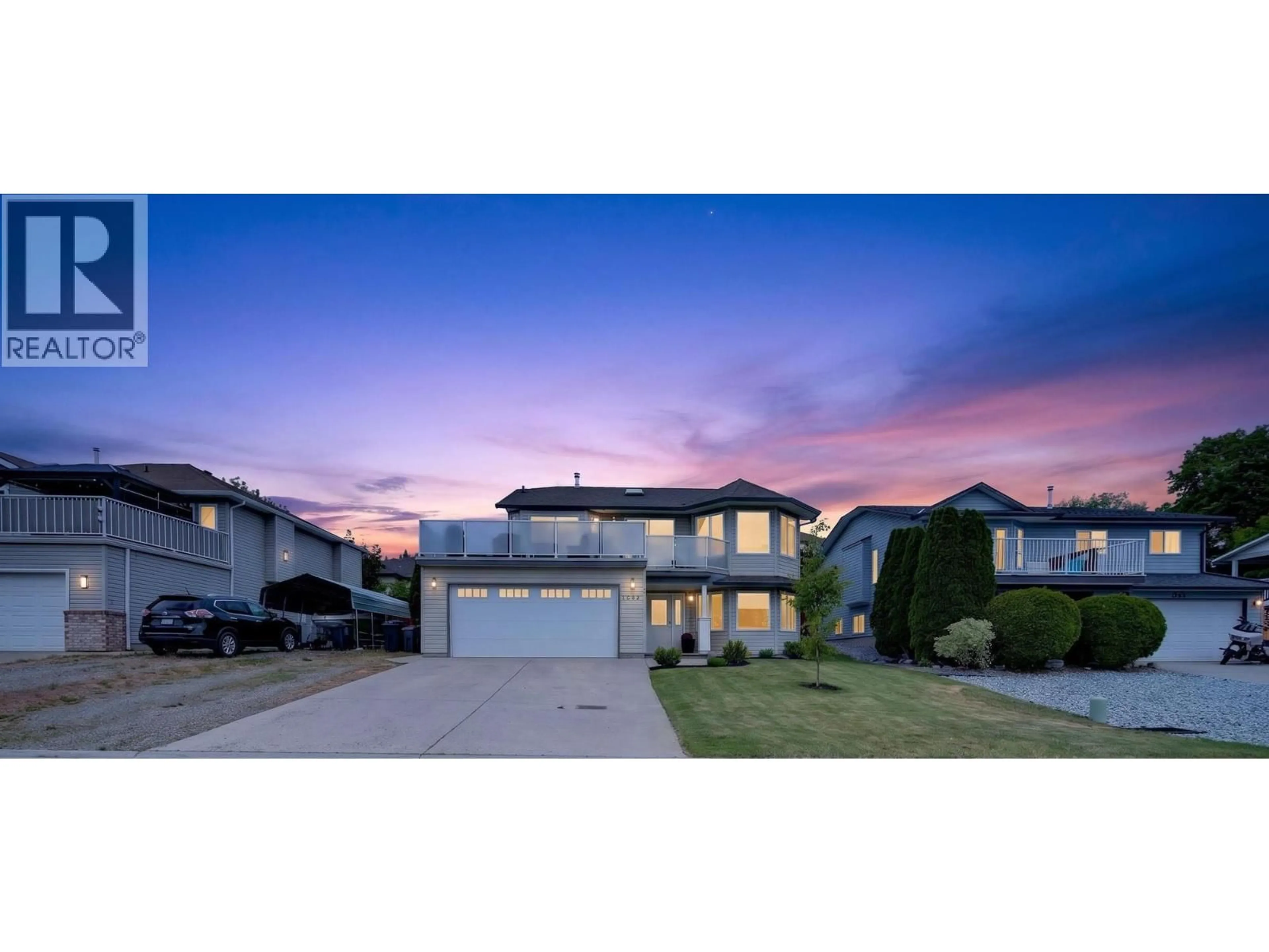 A pic from outside/outdoor area/front of a property/back of a property/a pic from drone, street for 1632 FEEDHAM AVENUE, Kelowna British Columbia V1P1M8