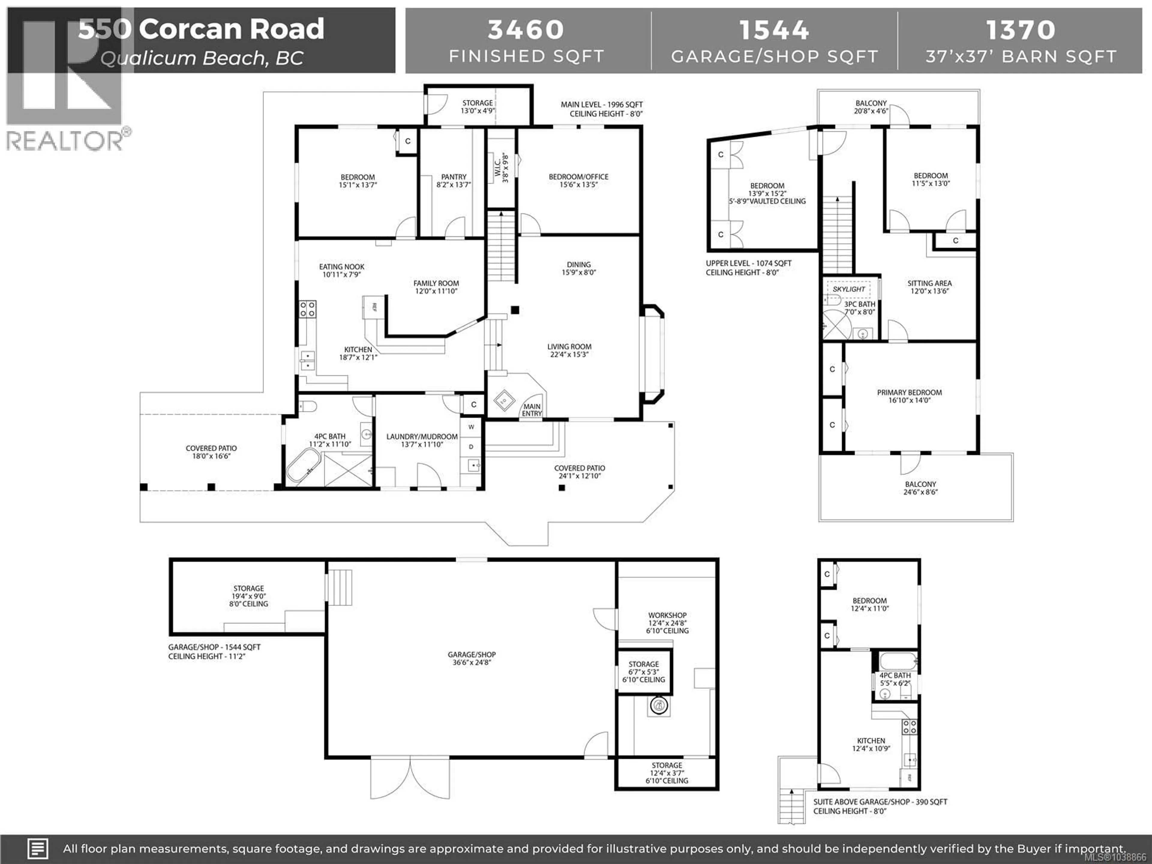 Floor plan for 550 CORCAN ROAD, Qualicum Beach British Columbia V9K2E9