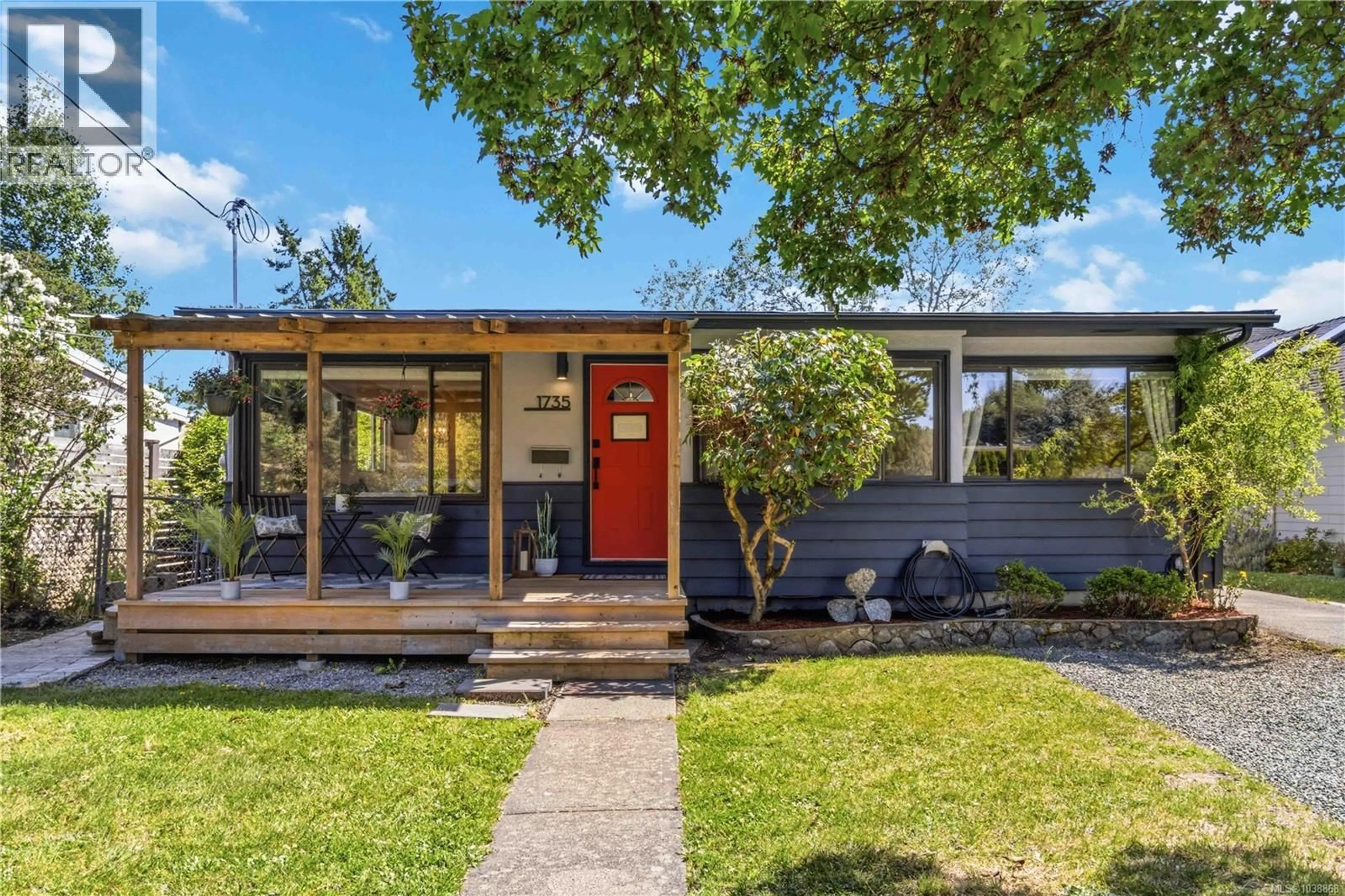Home with vinyl exterior material, street for 1735 NEWTON STREET, Victoria British Columbia V8R2R1