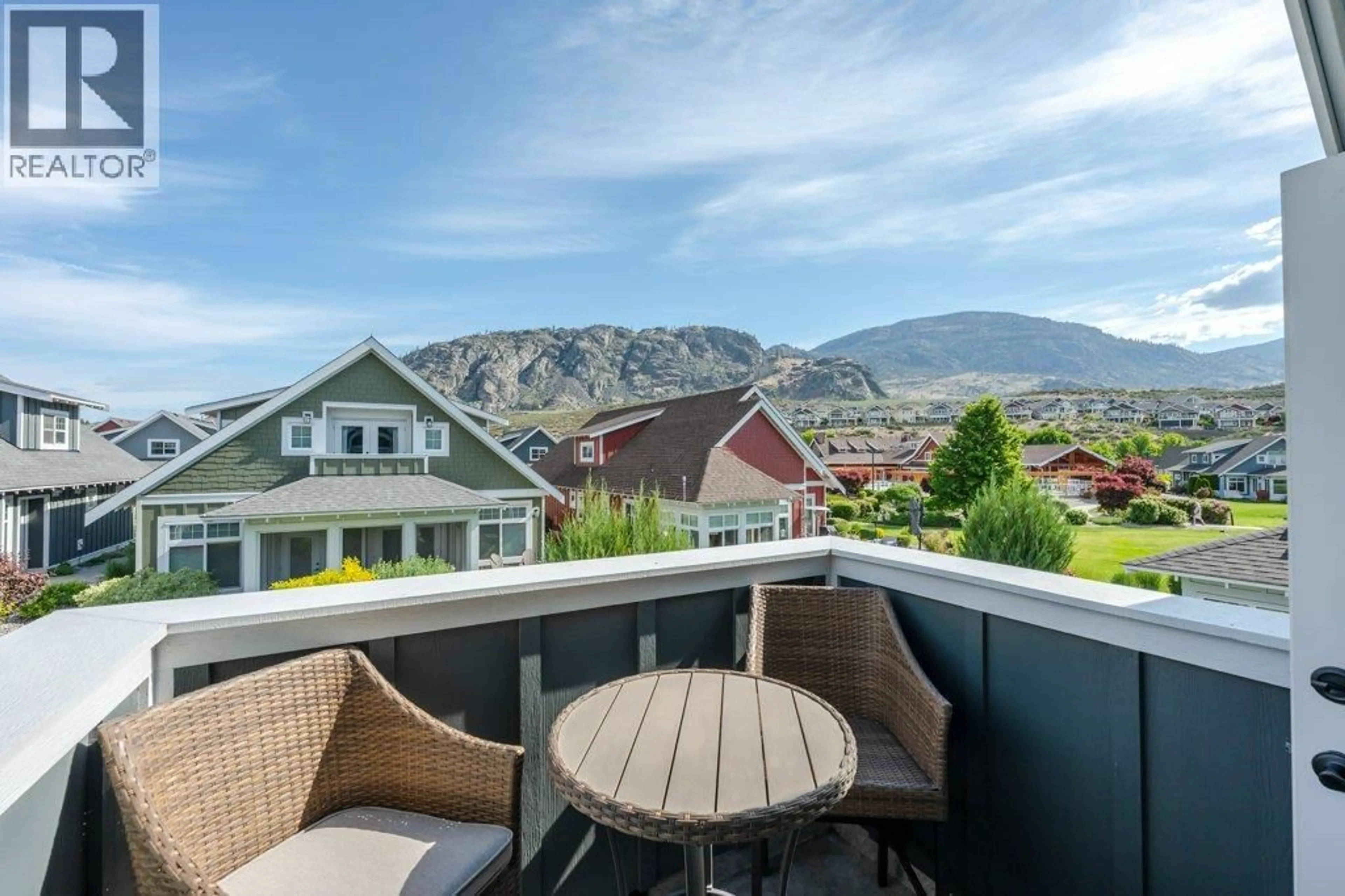 Balcony in the apartment, mountain view for 68 - 2450 RADIO TOWER ROAD, Oliver British Columbia V0H1T1