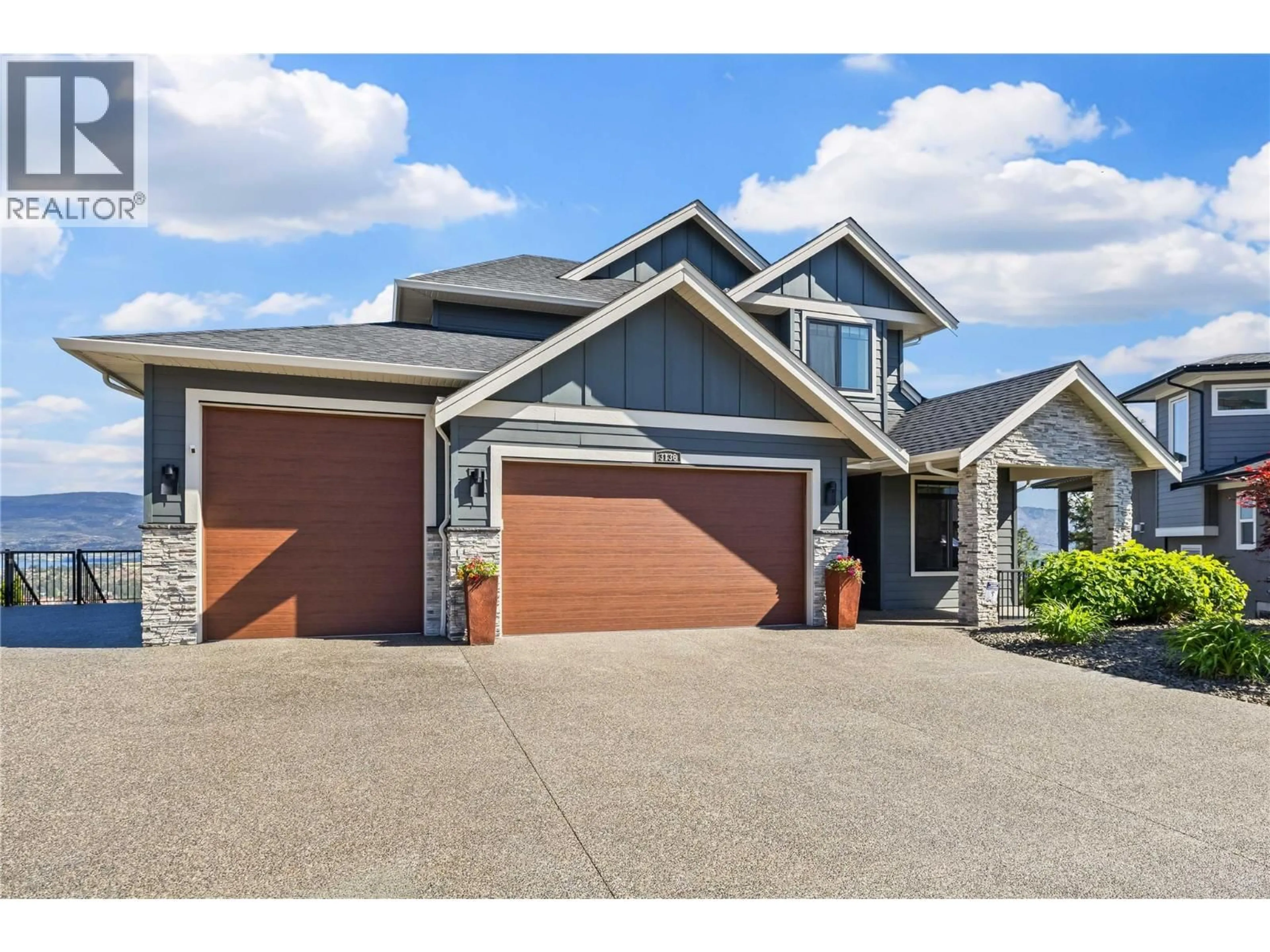Home with vinyl exterior material, street for 3136 SAGEVIEW ROAD, West Kelowna British Columbia V4T3H2