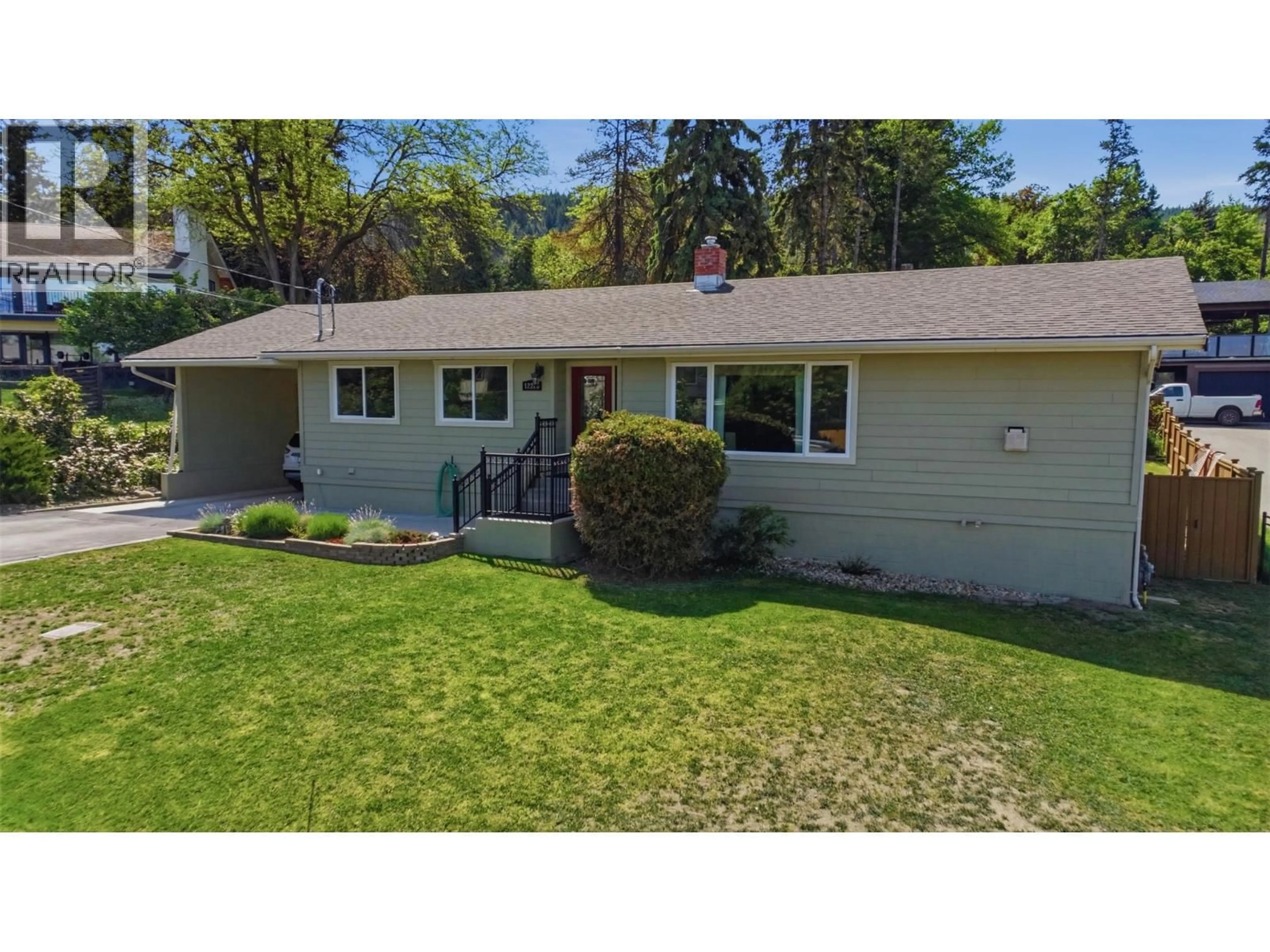 A pic from outside/outdoor area/front of a property/back of a property/a pic from drone, unknown for 12208 COLDSTREAM CREEK ROAD, Coldstream British Columbia V1B1G1