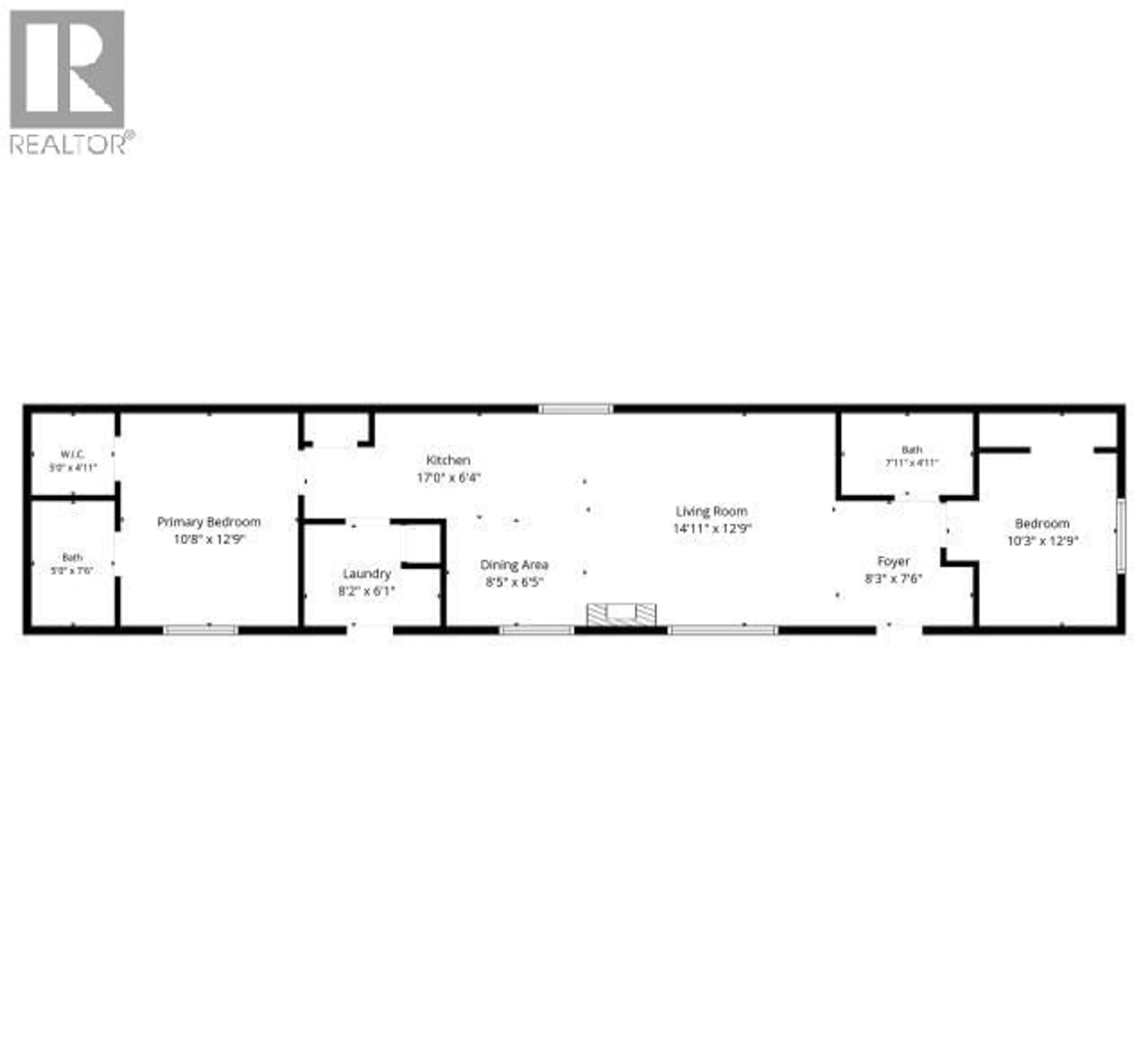 Floor plan for 16 - 2815 PRINCETON KAML HIGHWAY, Kamloops British Columbia V2E1S4