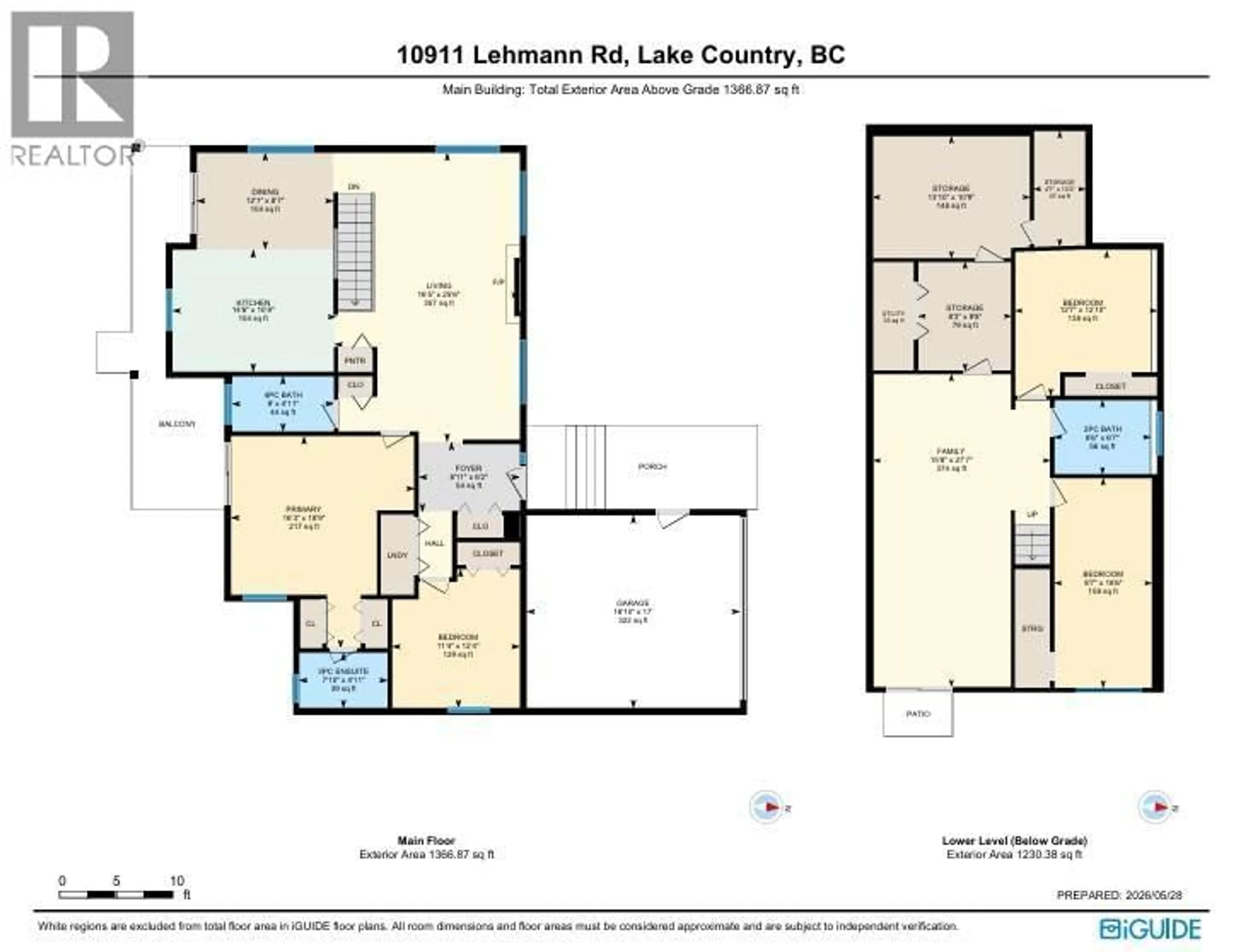 Floor plan for 10911 LEHMANN ROAD, Lake Country British Columbia V4V1N9