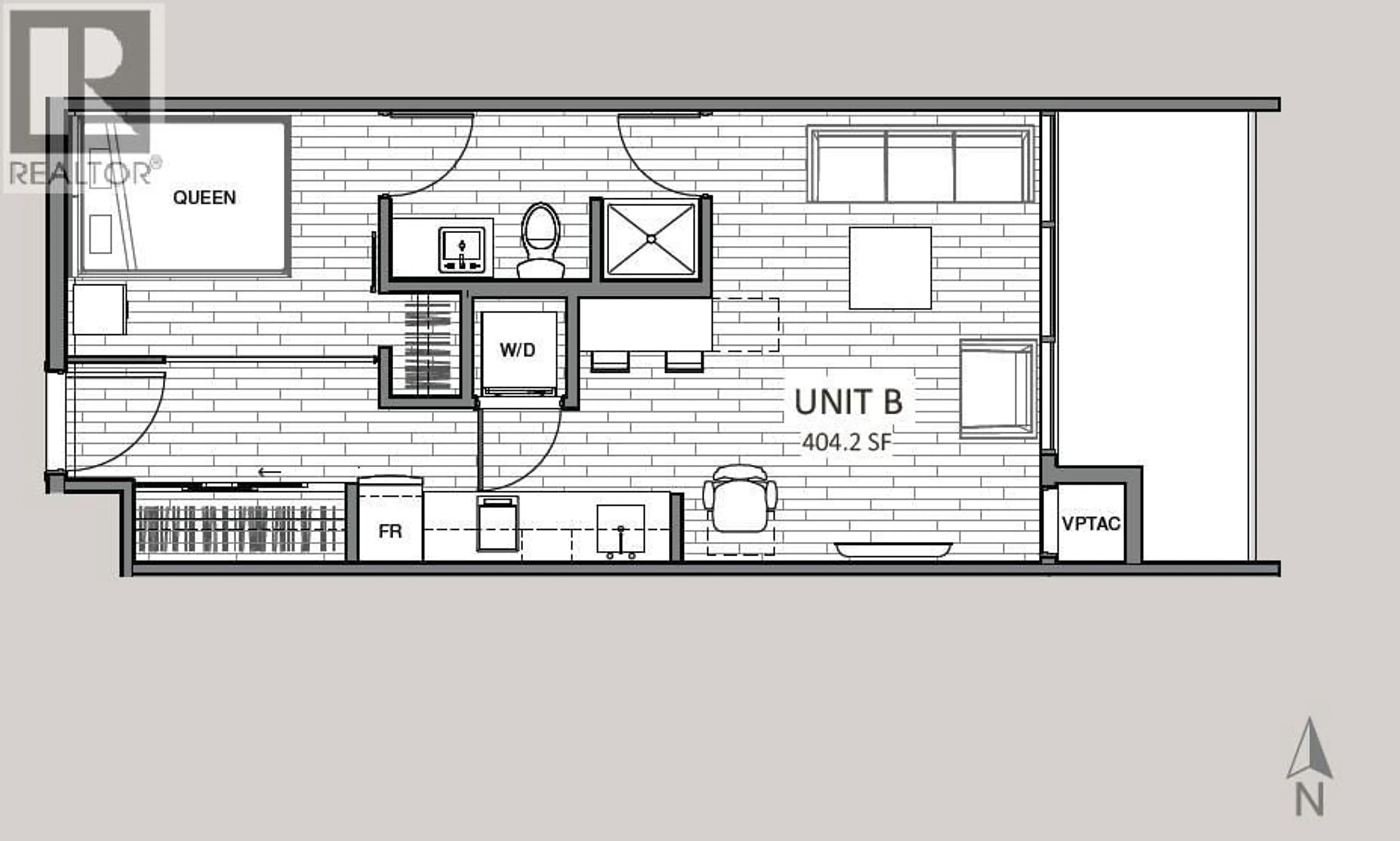 Floor plan for 203 - 1083 K.L.O. ROAD, Kelowna British Columbia V1Y4X6