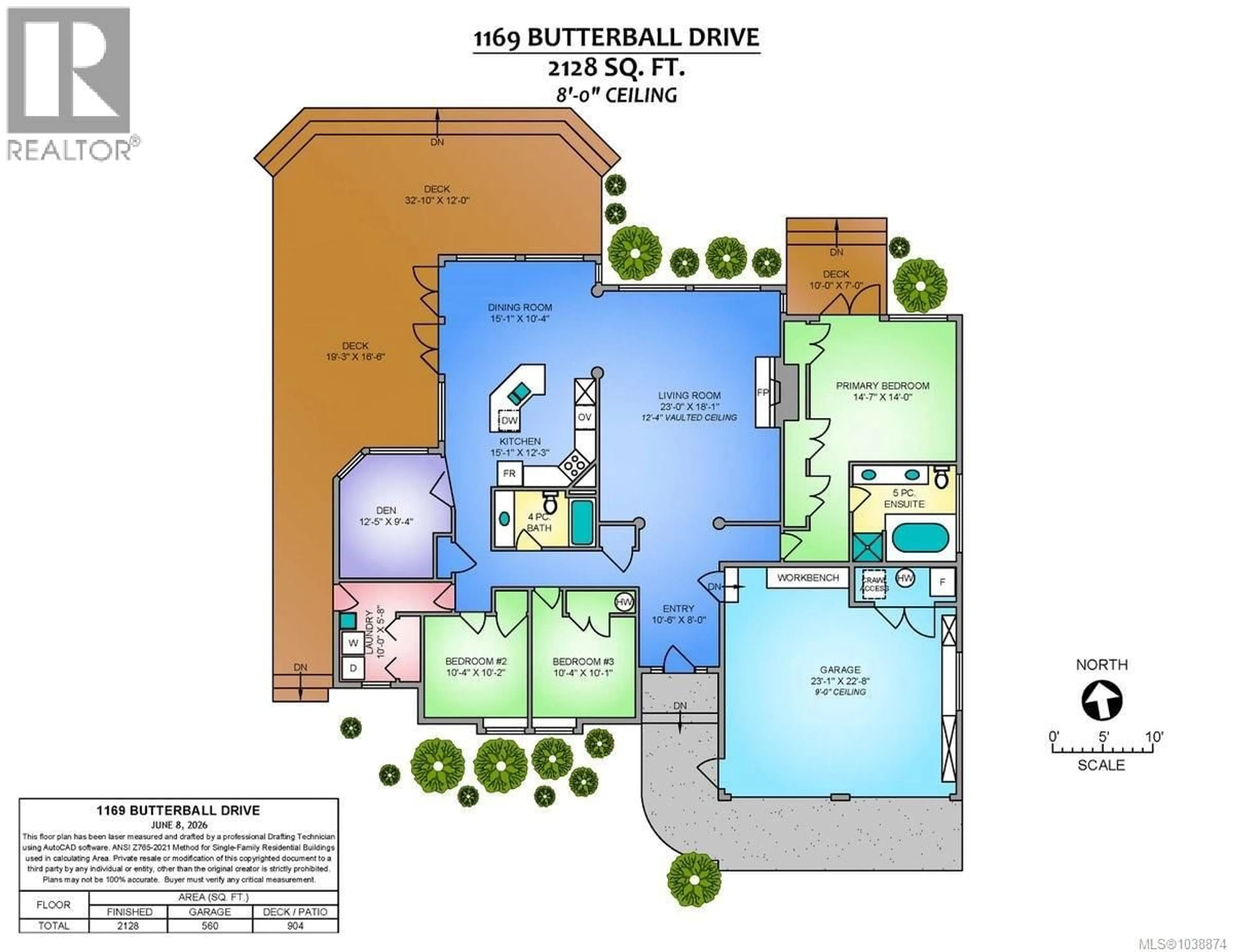 Floor plan for 1169 BUTTERBALL DRIVE, Qualicum Beach British Columbia V9K1C7