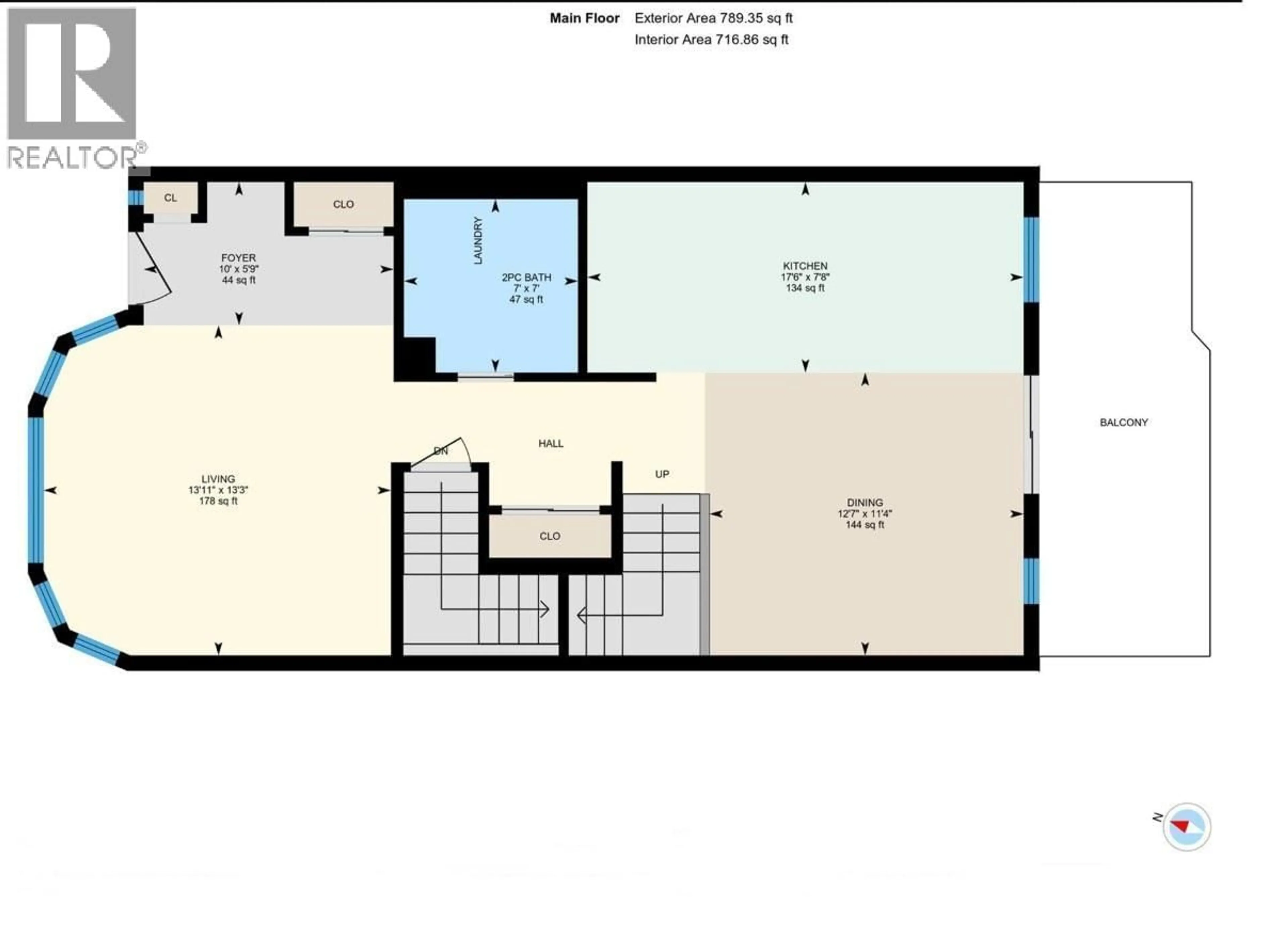Floor plan for 101 - 336 VANCOUVER AVENUE, Penticton British Columbia V2A1A5