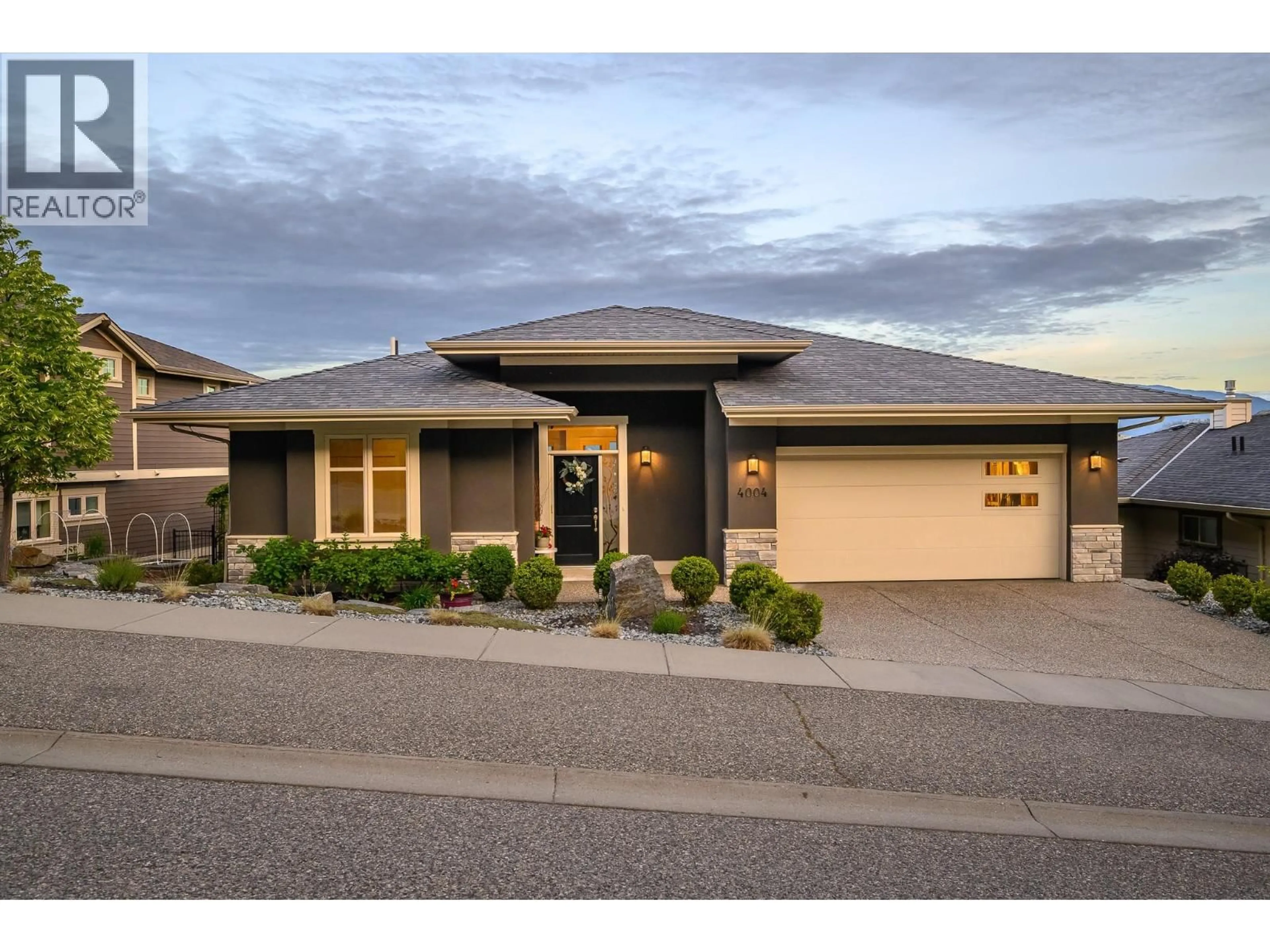 Home with brick exterior material, street for 4004 TERRAPIN PLACE, Vernon British Columbia V1T9W4