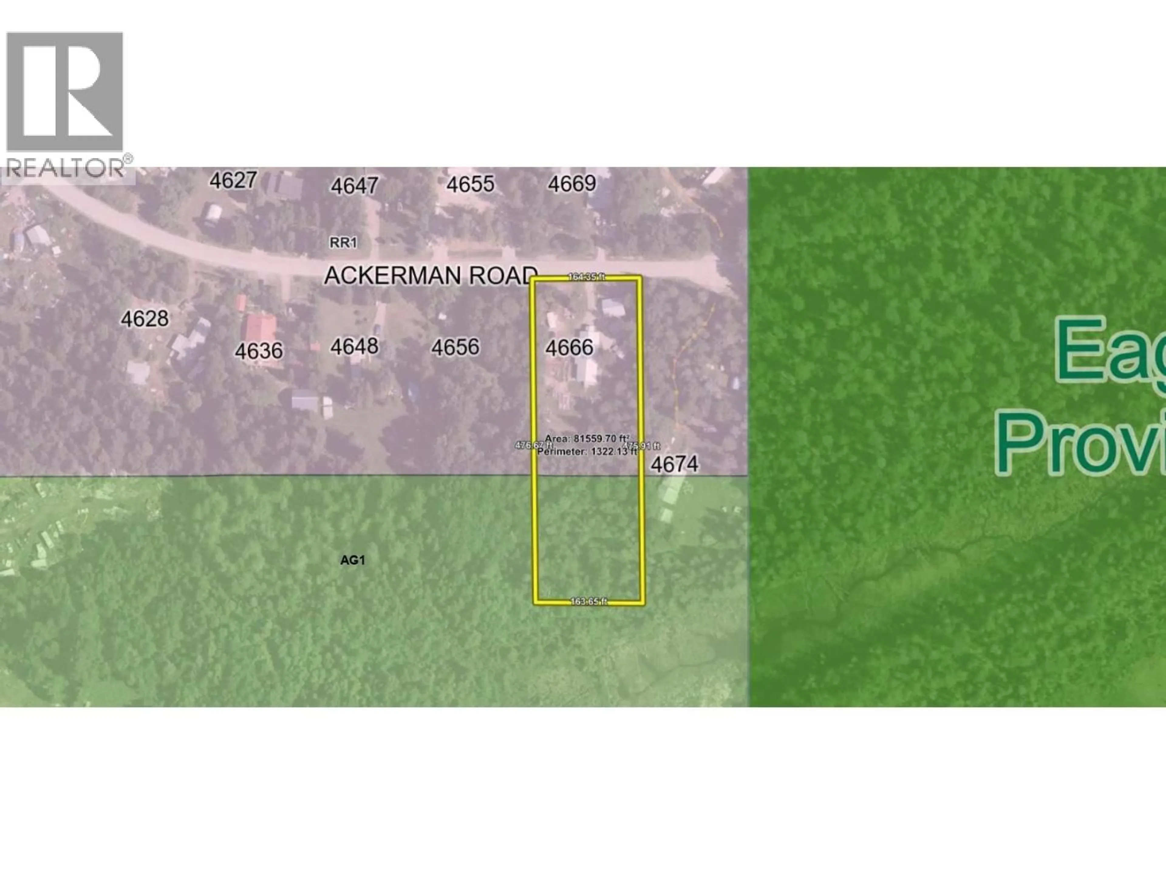 Picture of a map for 4666 ACKERMAN ROAD, Malakwa British Columbia V0E2V0