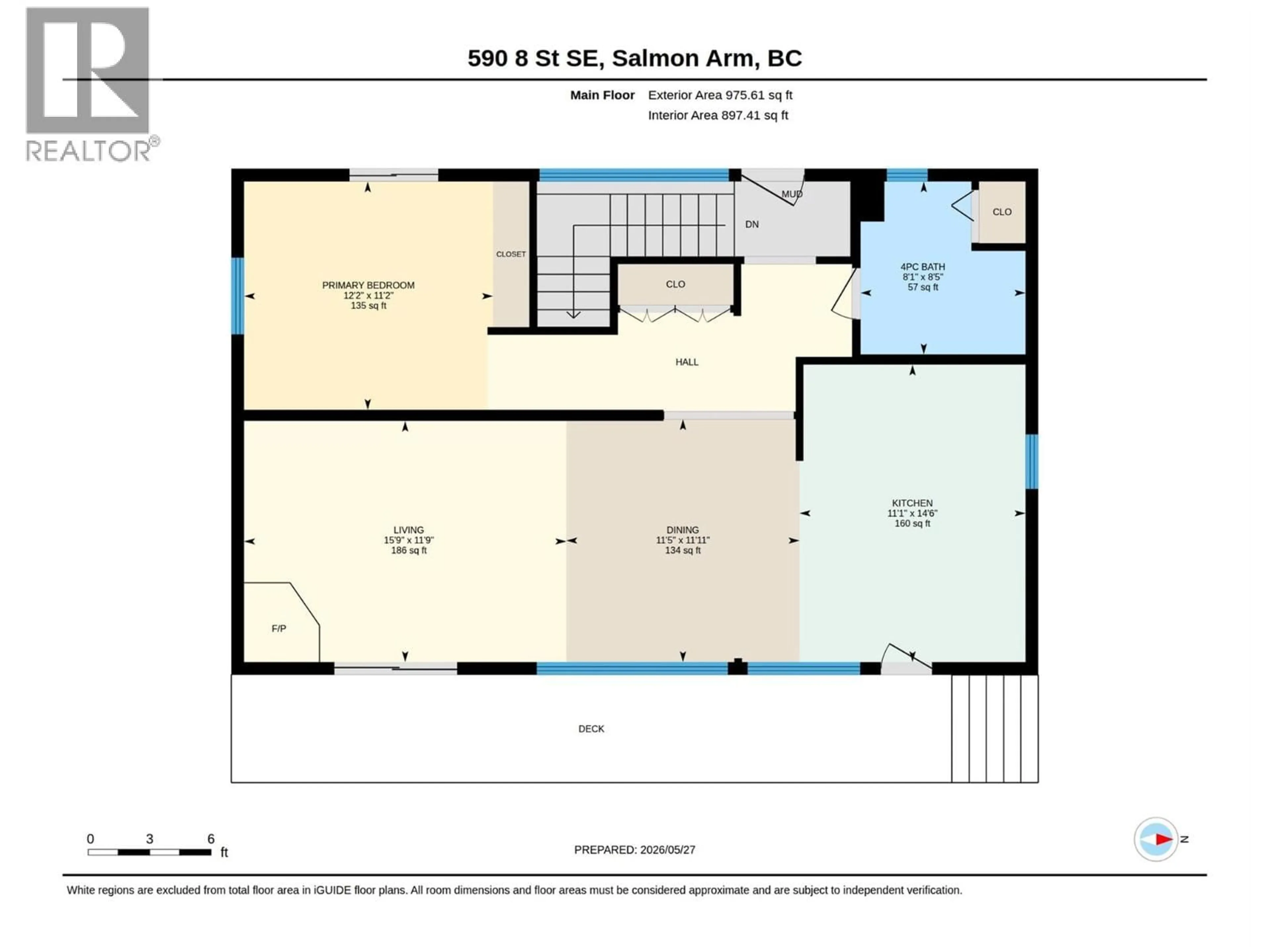 Floor plan for 590 8 STREET SOUTHEAST, Salmon Arm British Columbia V1E4J8