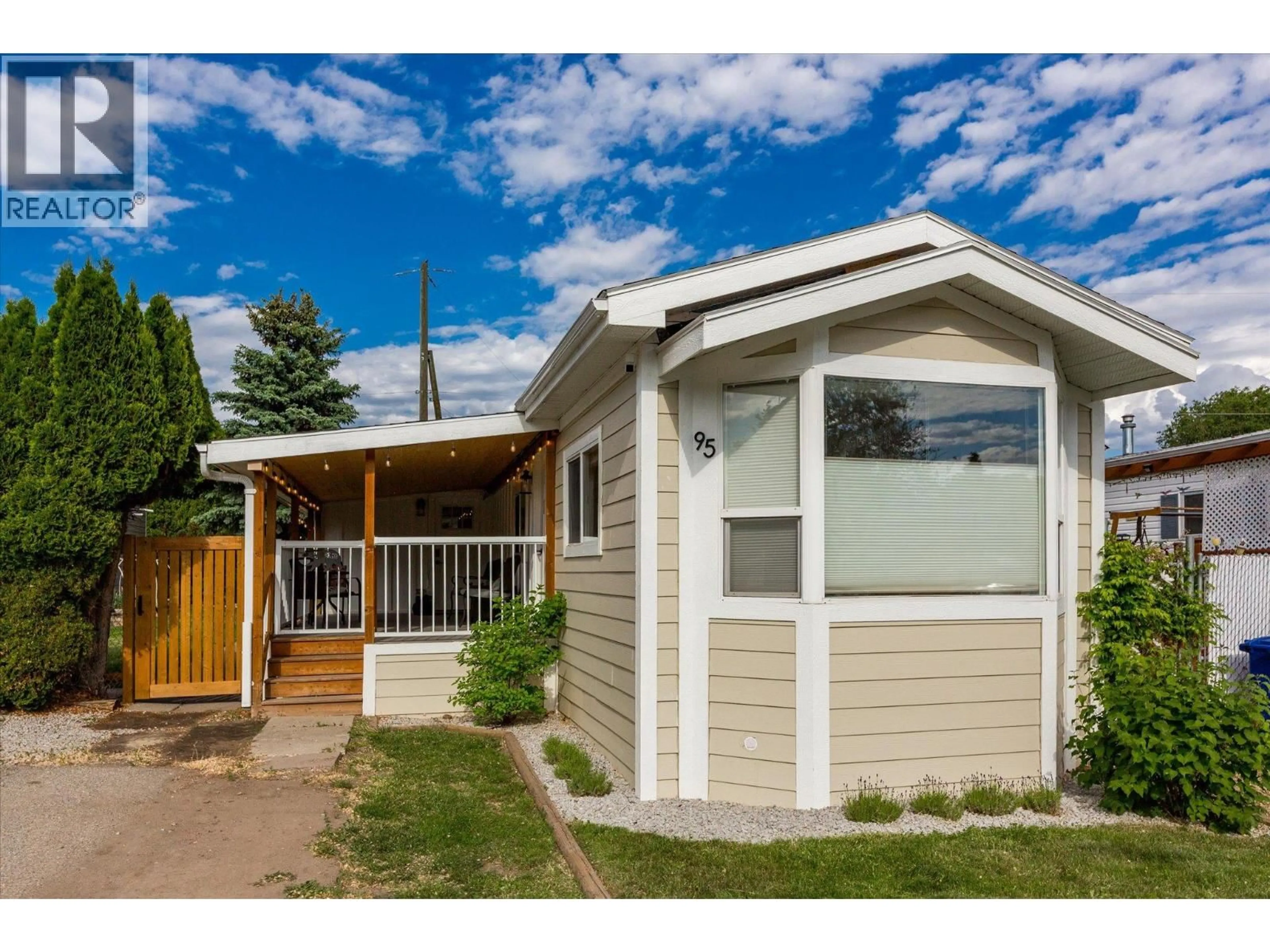 Home with vinyl exterior material, street for 95 - 2035 BOUCHERIE ROAD, West Kelowna British Columbia V4T1Z8