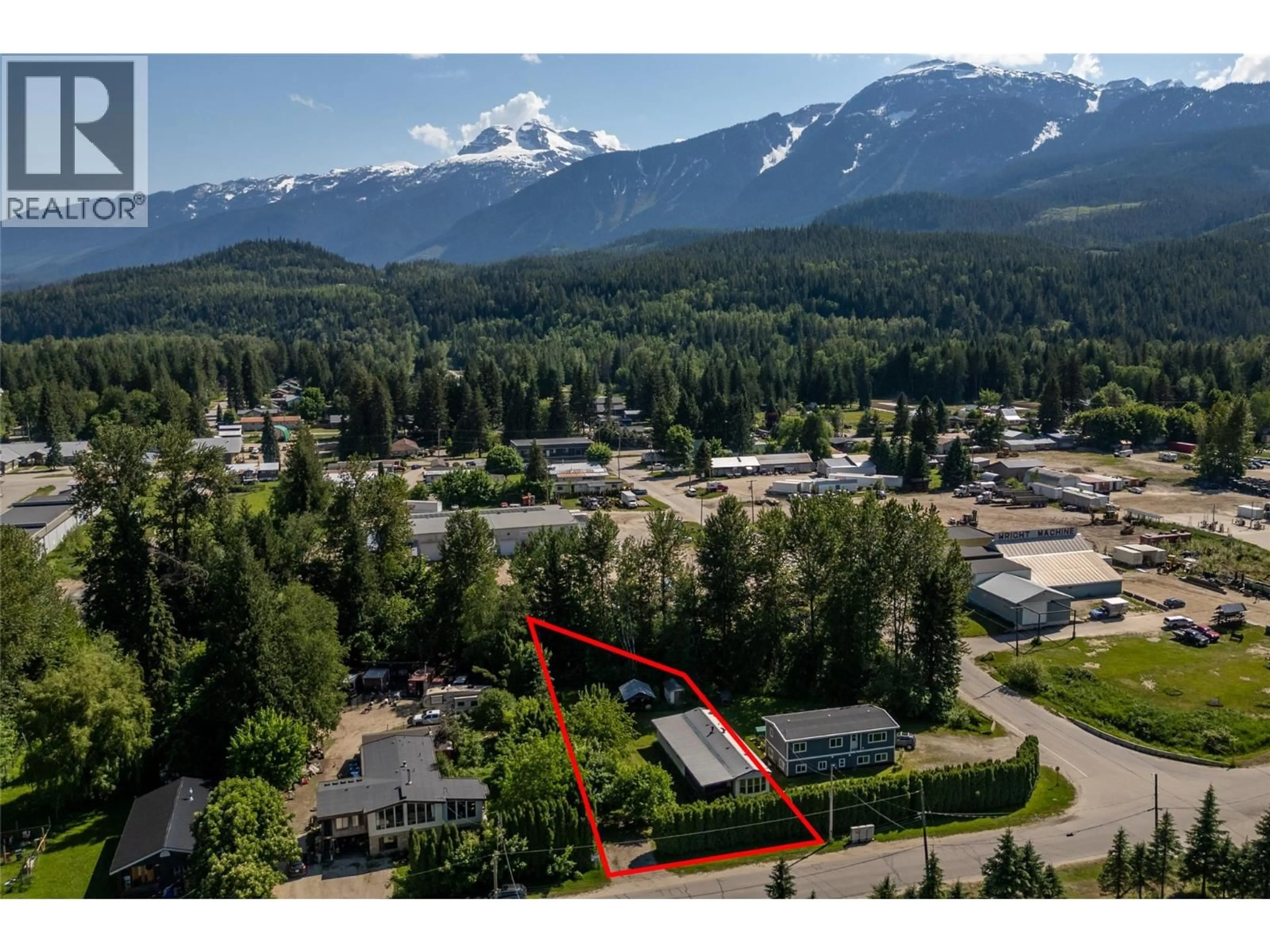 A pic from outside/outdoor area/front of a property/back of a property/a pic from drone, mountain view for 1867 NIXON ROAD, Revelstoke British Columbia V0E2S0