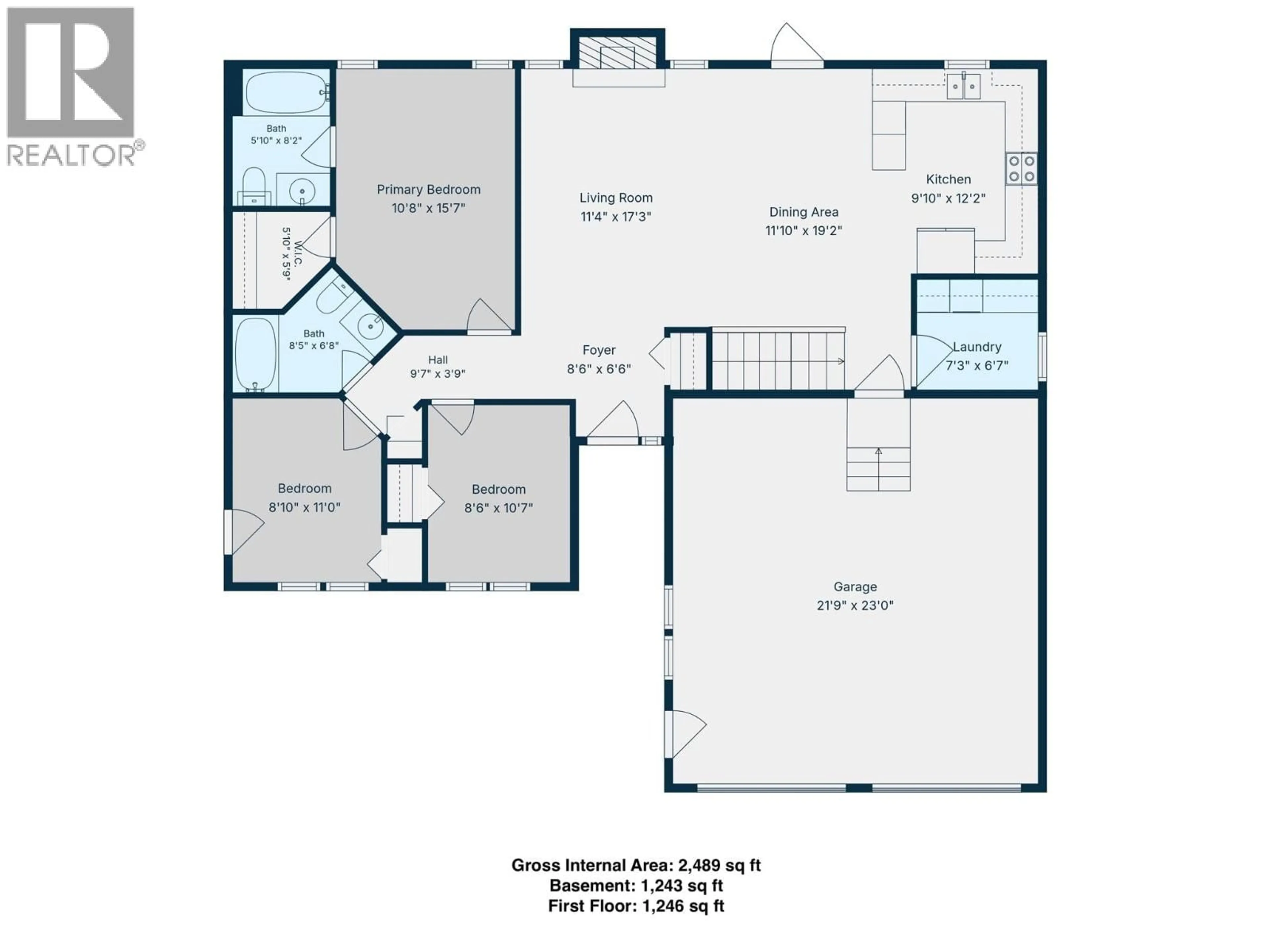 Floor plan for 1841 85 AVENUE, Dawson Creek British Columbia V1G0C6