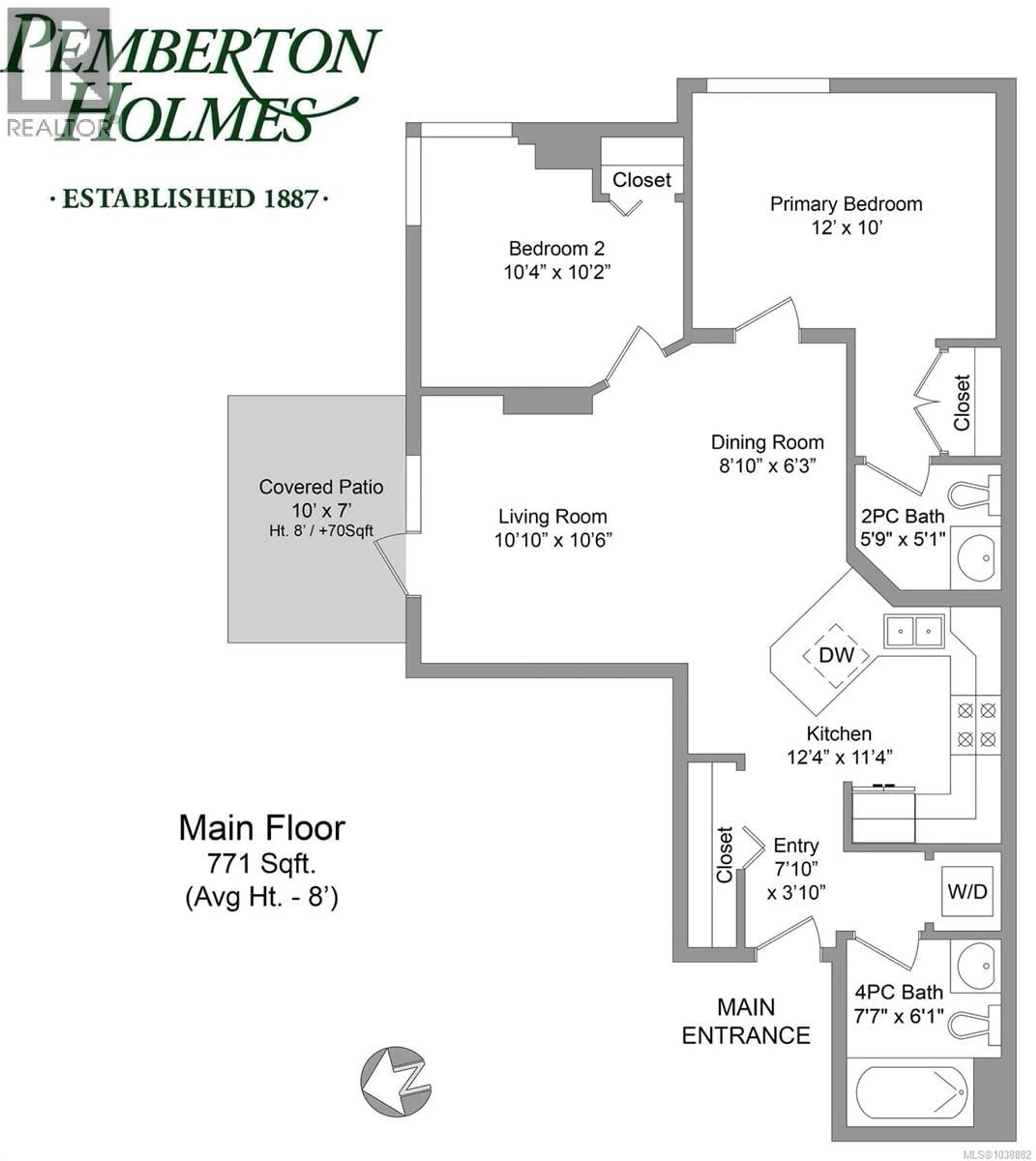 Floor plan for 402 - 930 YATES STREET, Victoria British Columbia V8V4Z3