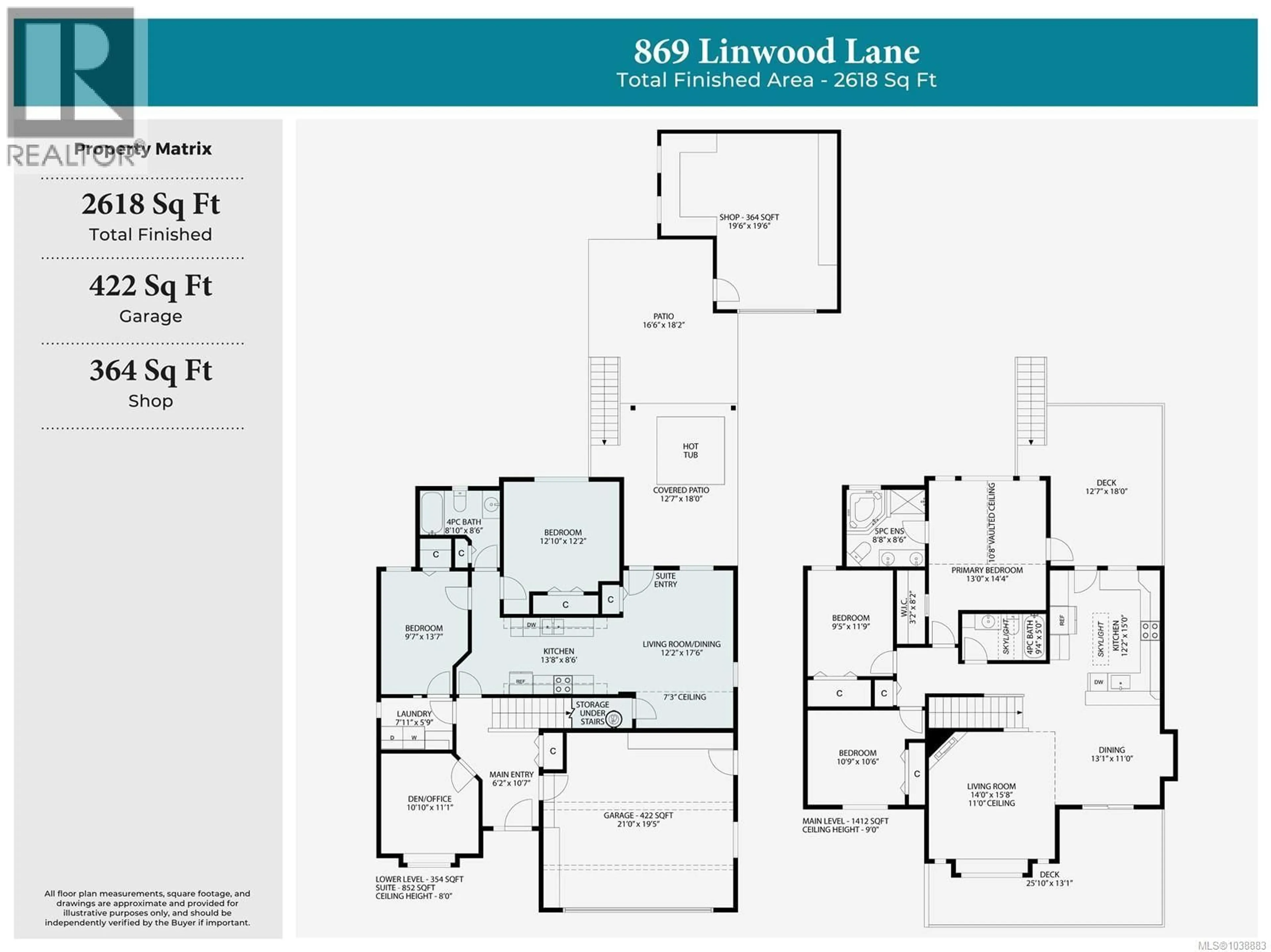 Floor plan for 869 LINWOOD LANE, Nanaimo British Columbia V9R6P2