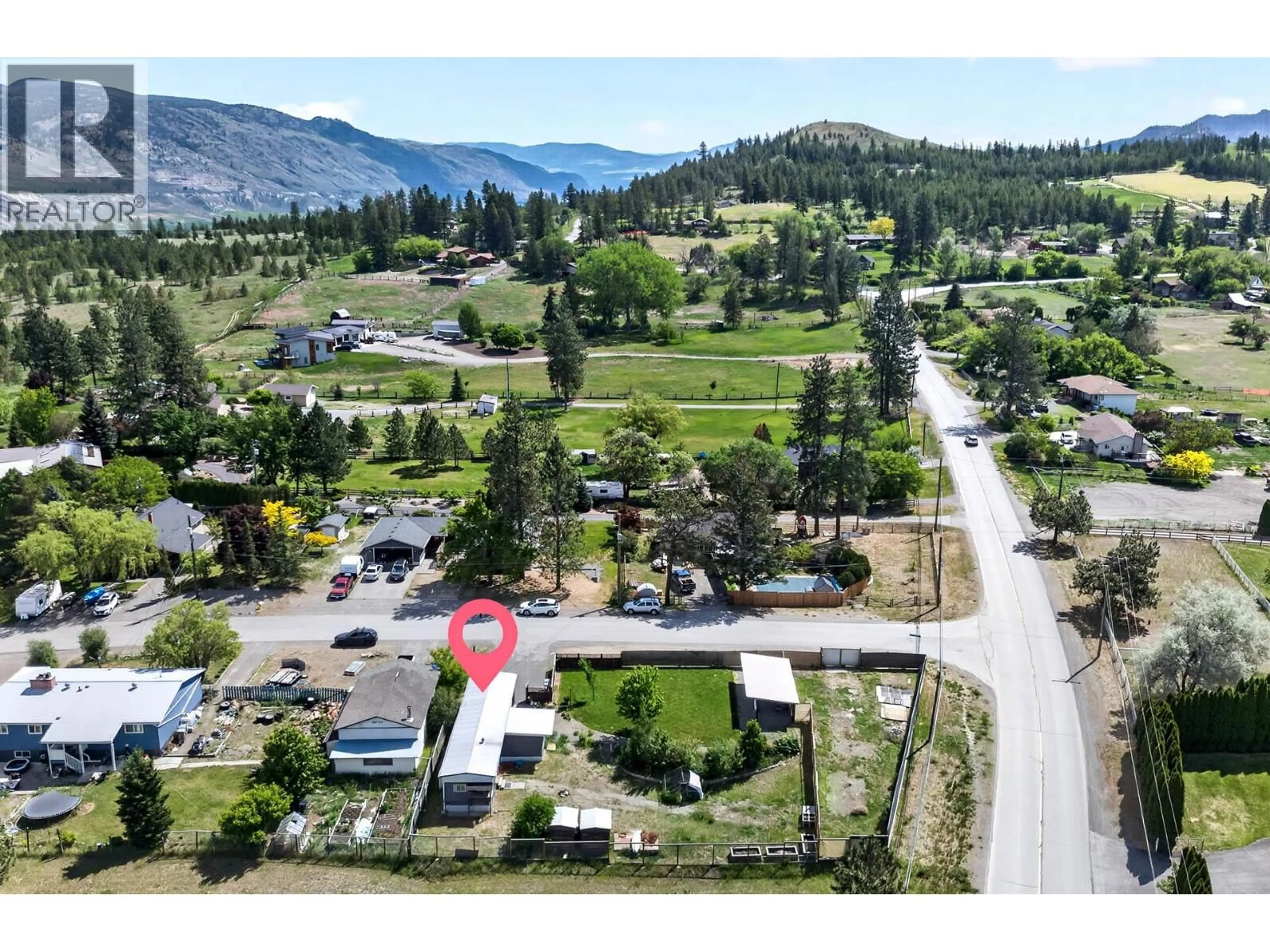 A pic from outside/outdoor area/front of a property/back of a property/a pic from drone, mountain view for 1299 PINEGROVE ROAD, Kamloops British Columbia V2C6V6