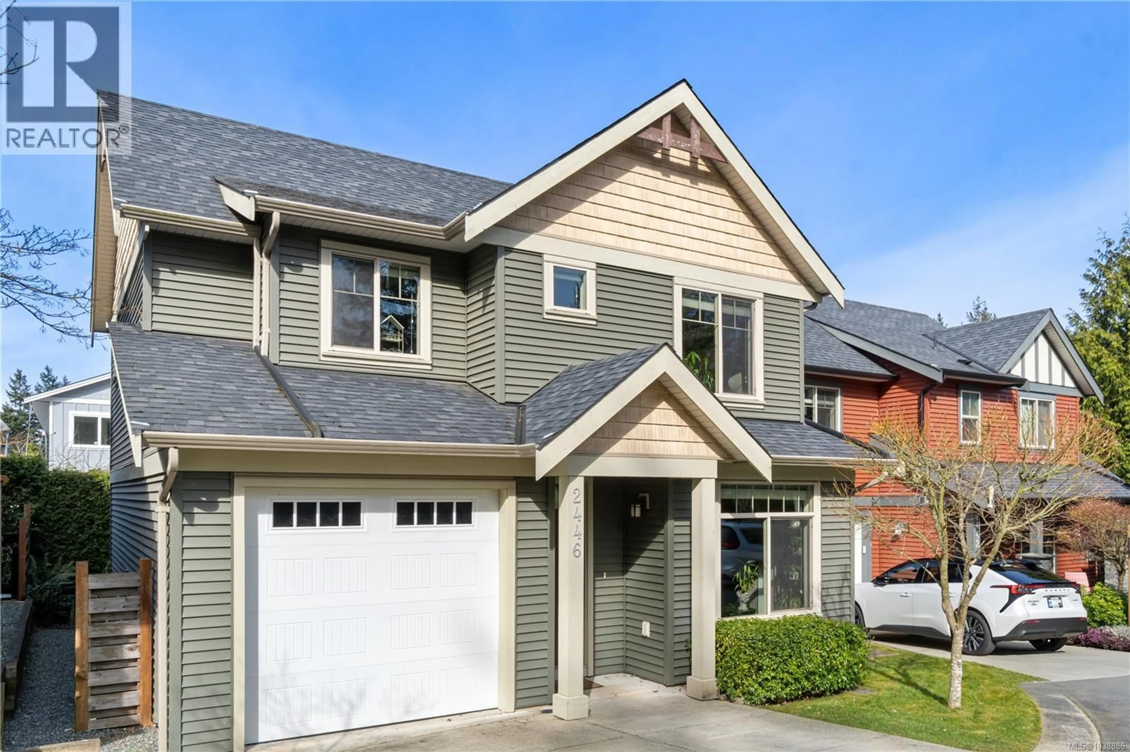 Home with vinyl exterior material, street for 2446 YORK CRESCENT, Nanaimo British Columbia V9T4N6