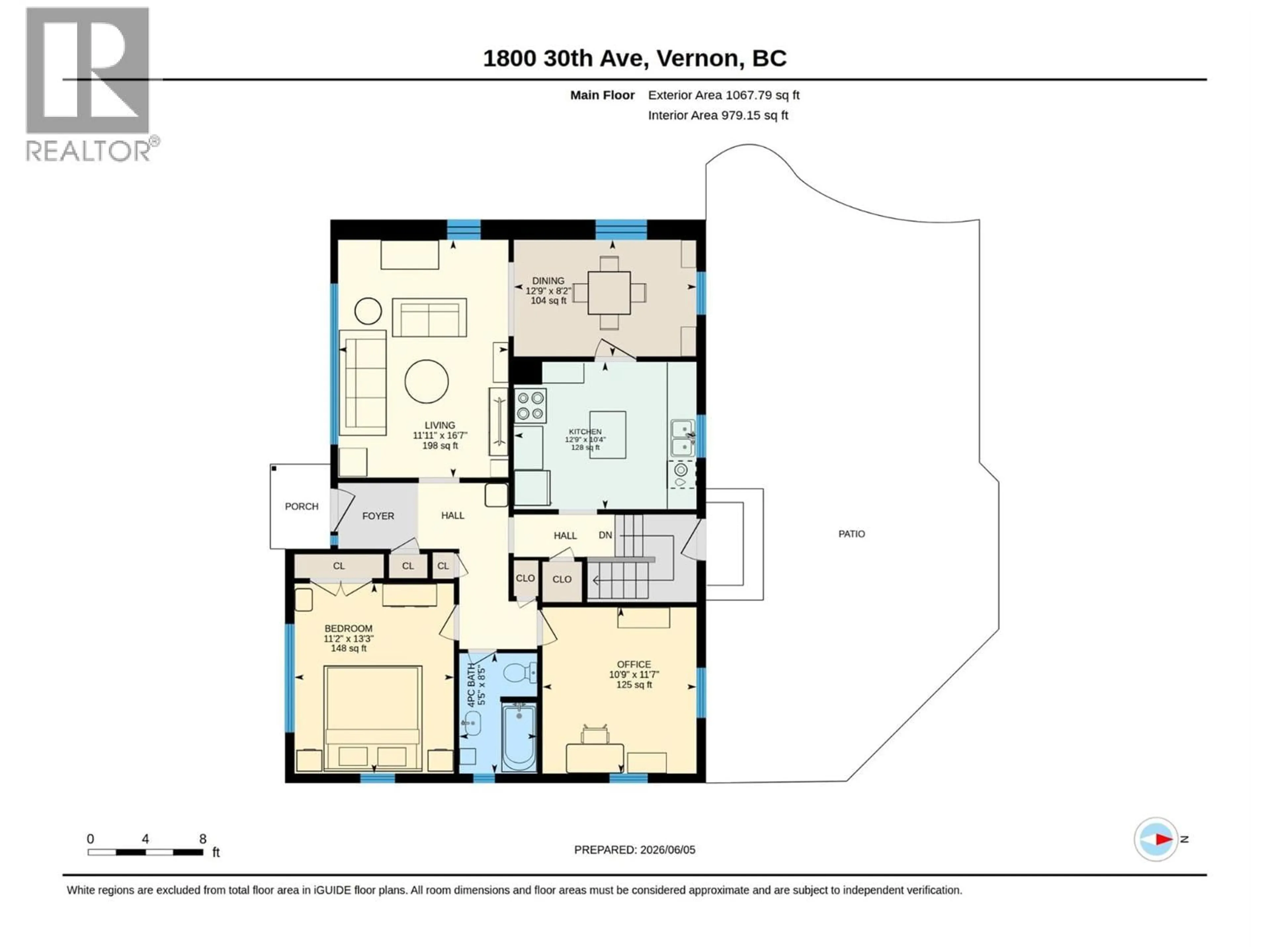 Floor plan for 1800 30TH AVENUE, Vernon British Columbia V1T2A5