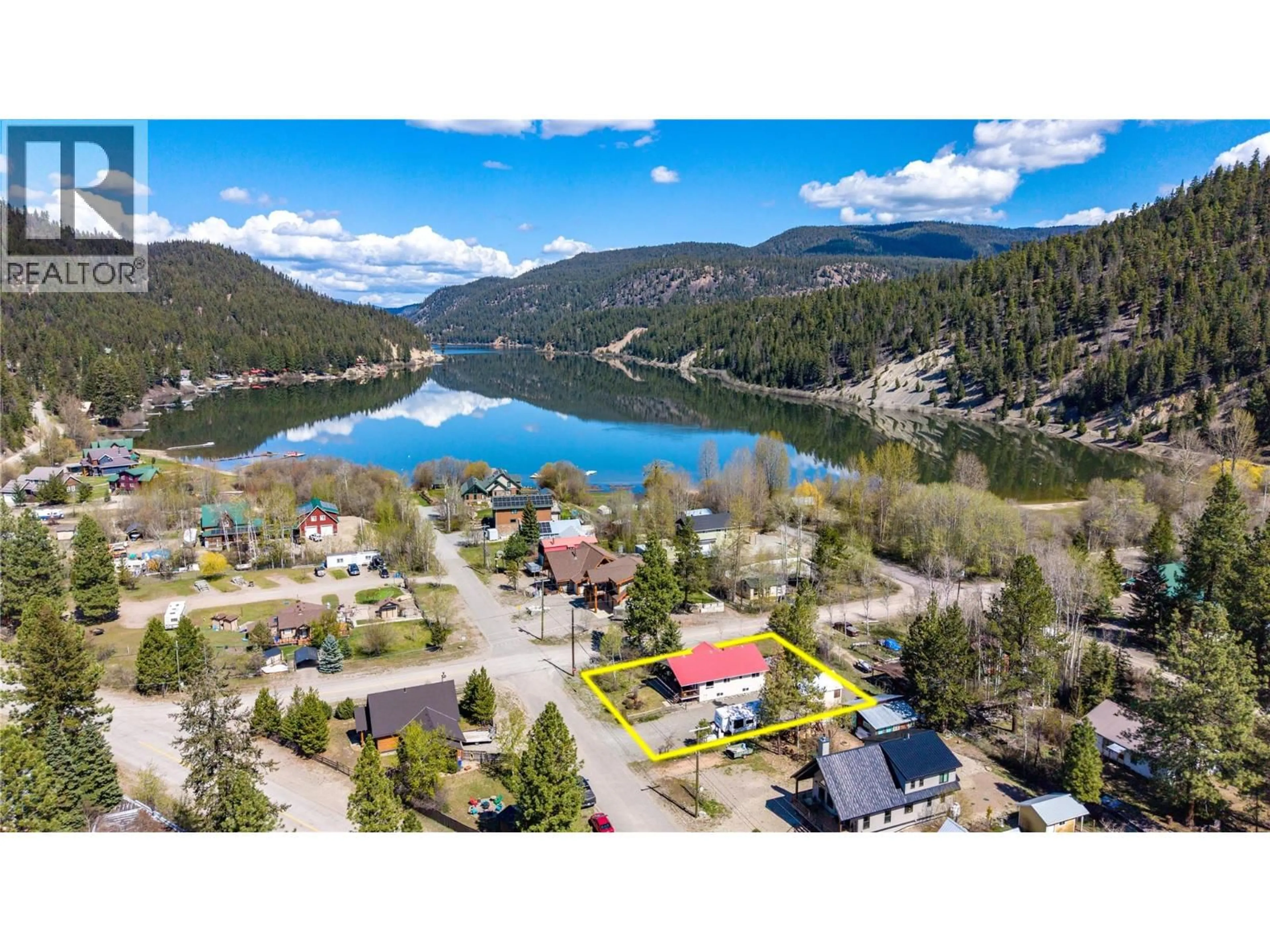 A pic from outside/outdoor area/front of a property/back of a property/a pic from drone, water/lake/river/ocean view for 2657 NICOLA AVENUE, Tulameen British Columbia V0X1W0