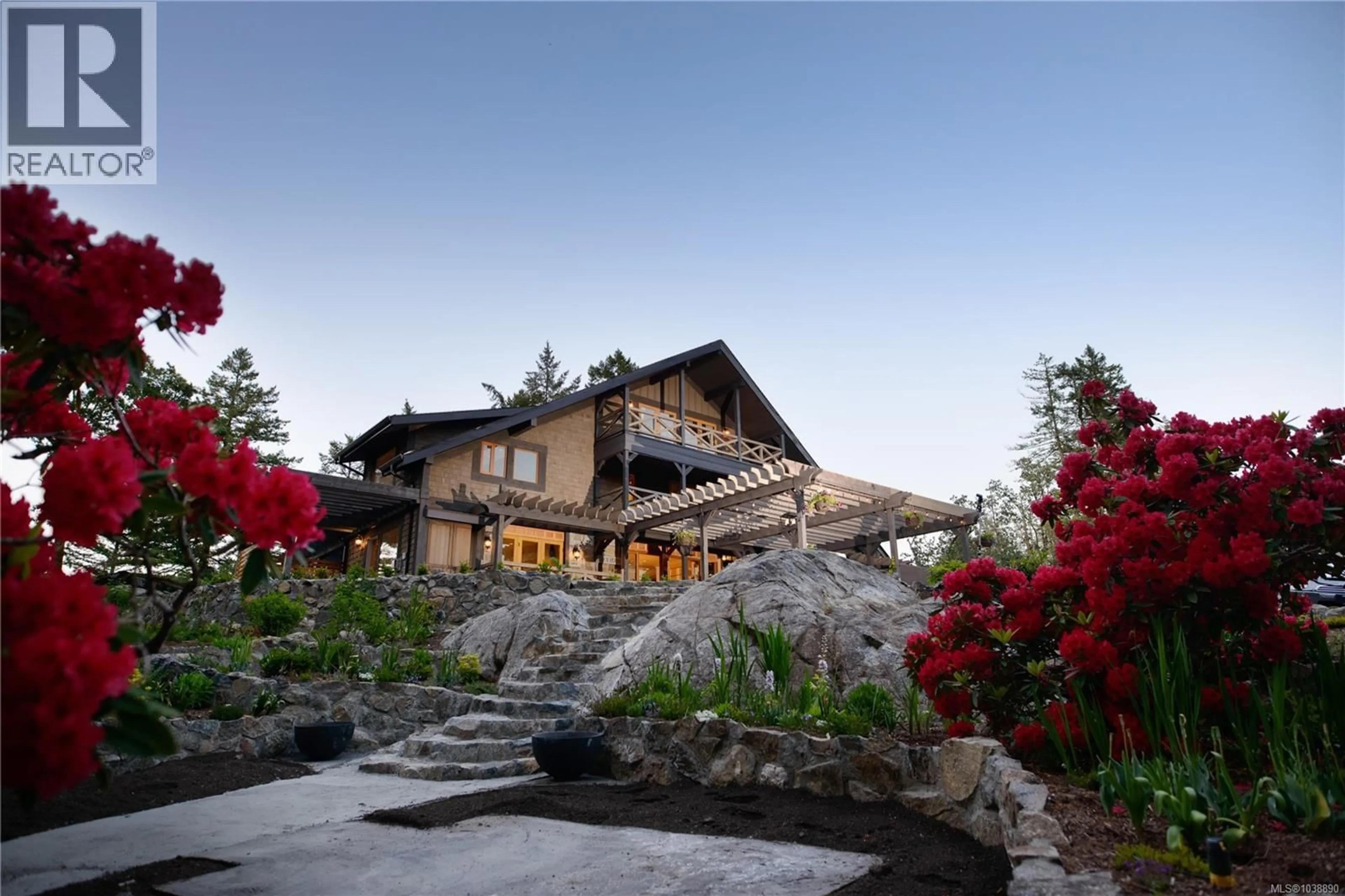 Patio, mountain view for 4573 PROSPECT LAKE ROAD, Saanich British Columbia V9E1J3