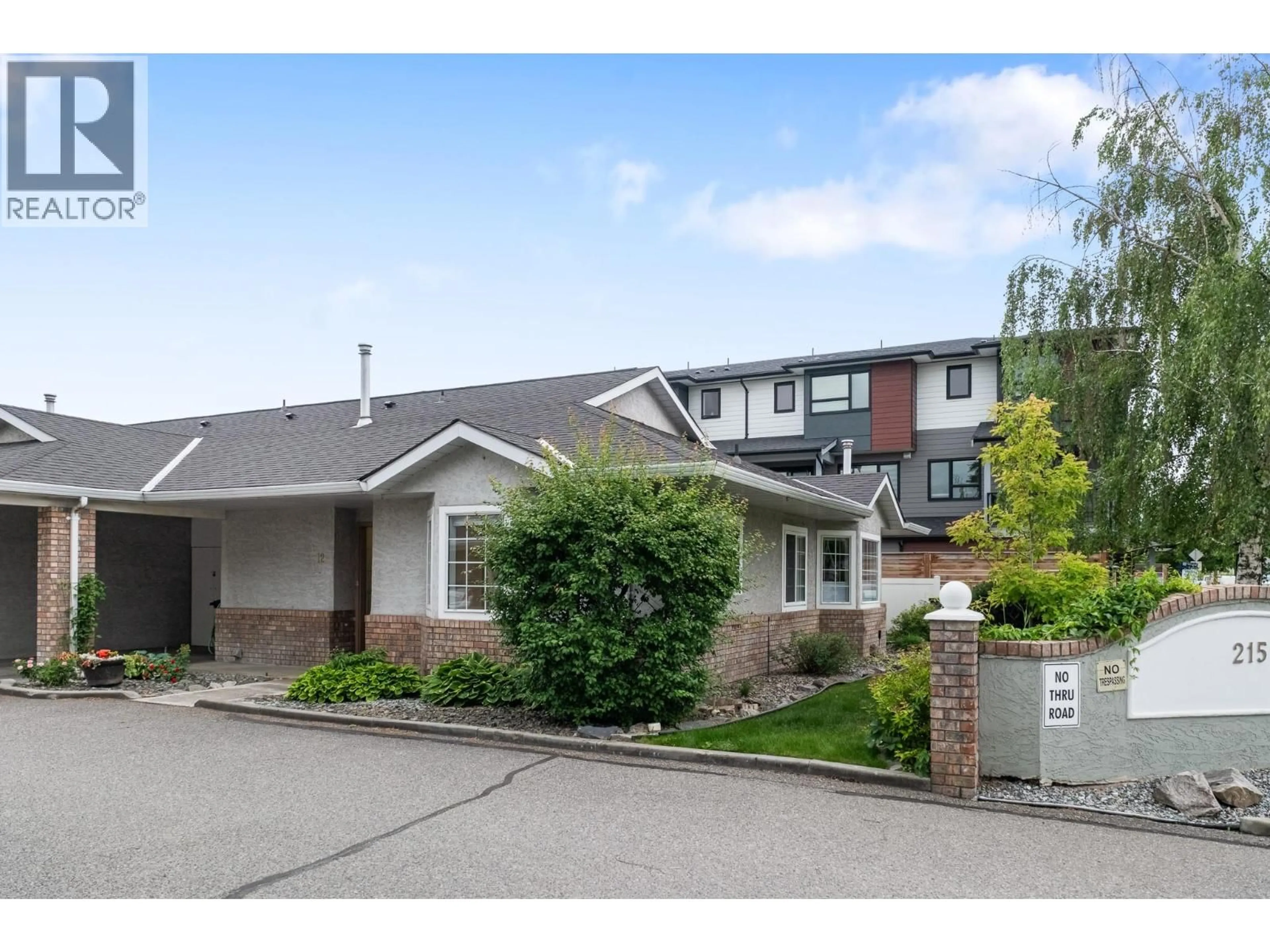 A pic from outside/outdoor area/front of a property/back of a property/a pic from drone, street for 12 - 215 TAYLOR ROAD, Kelowna British Columbia V1X4G1