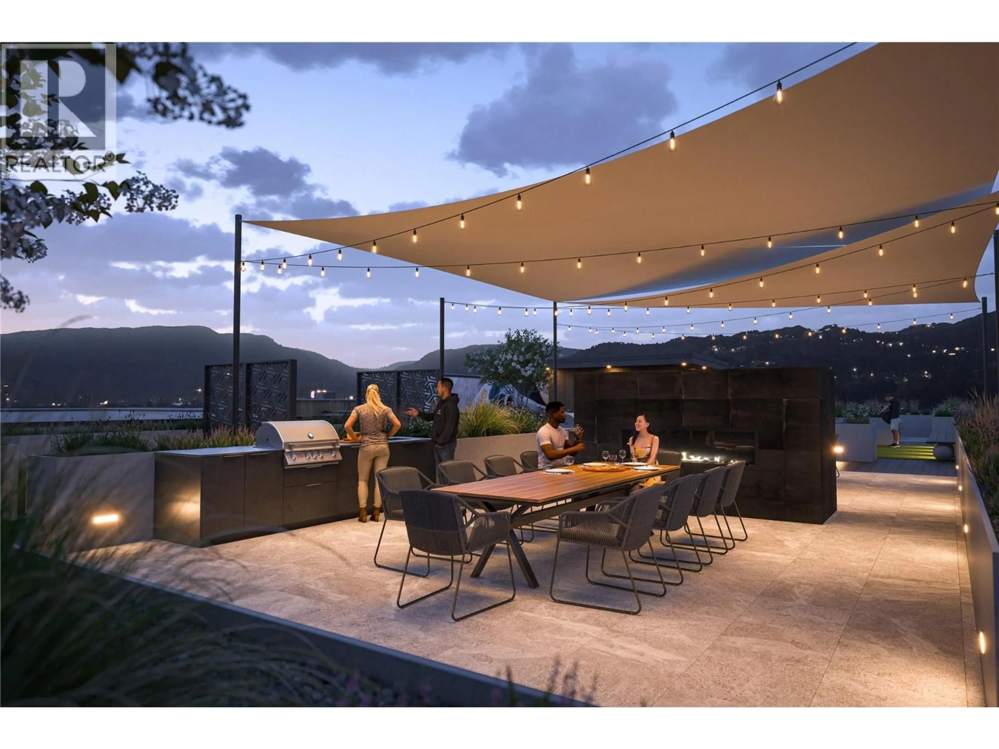 Patio, mountain view for 546 - 1281 PRIDHAM AVENUE, Kelowna British Columbia V1Y6B3