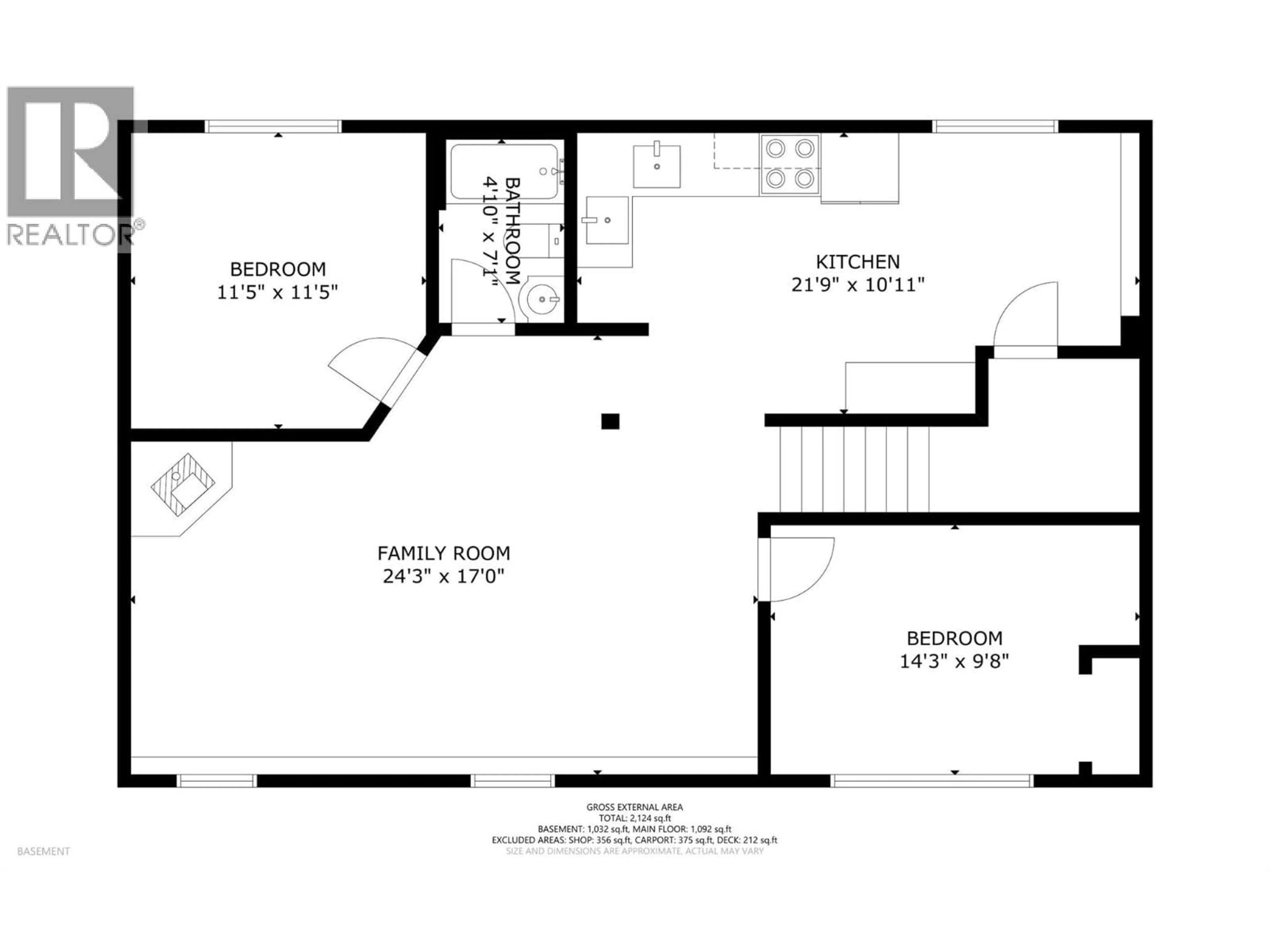 Floor plan for 308 LARSEN AVENUE, Enderby British Columbia V0E1V2