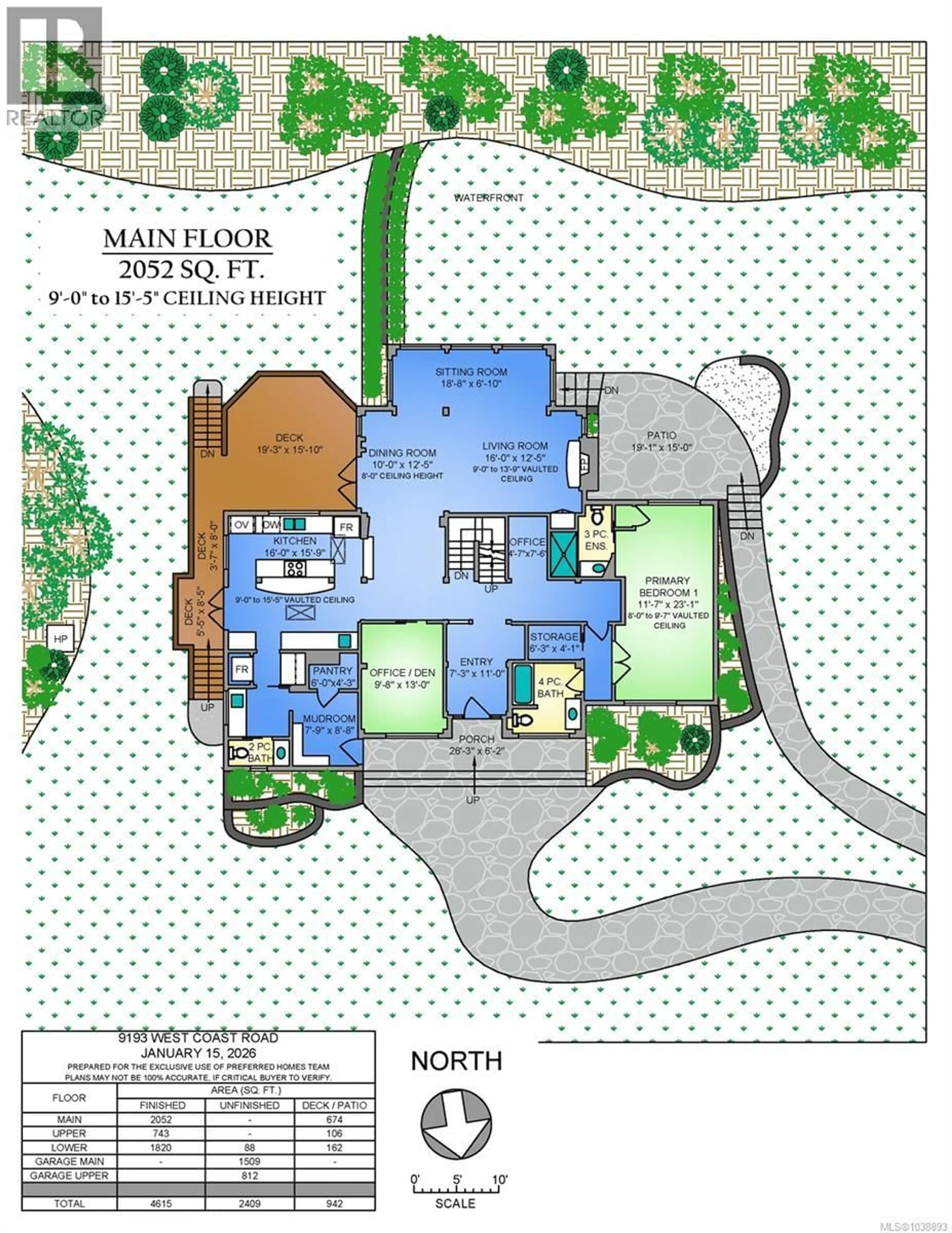 Floor plan for 9193 WEST COAST ROAD, Sooke British Columbia V9Z1G3