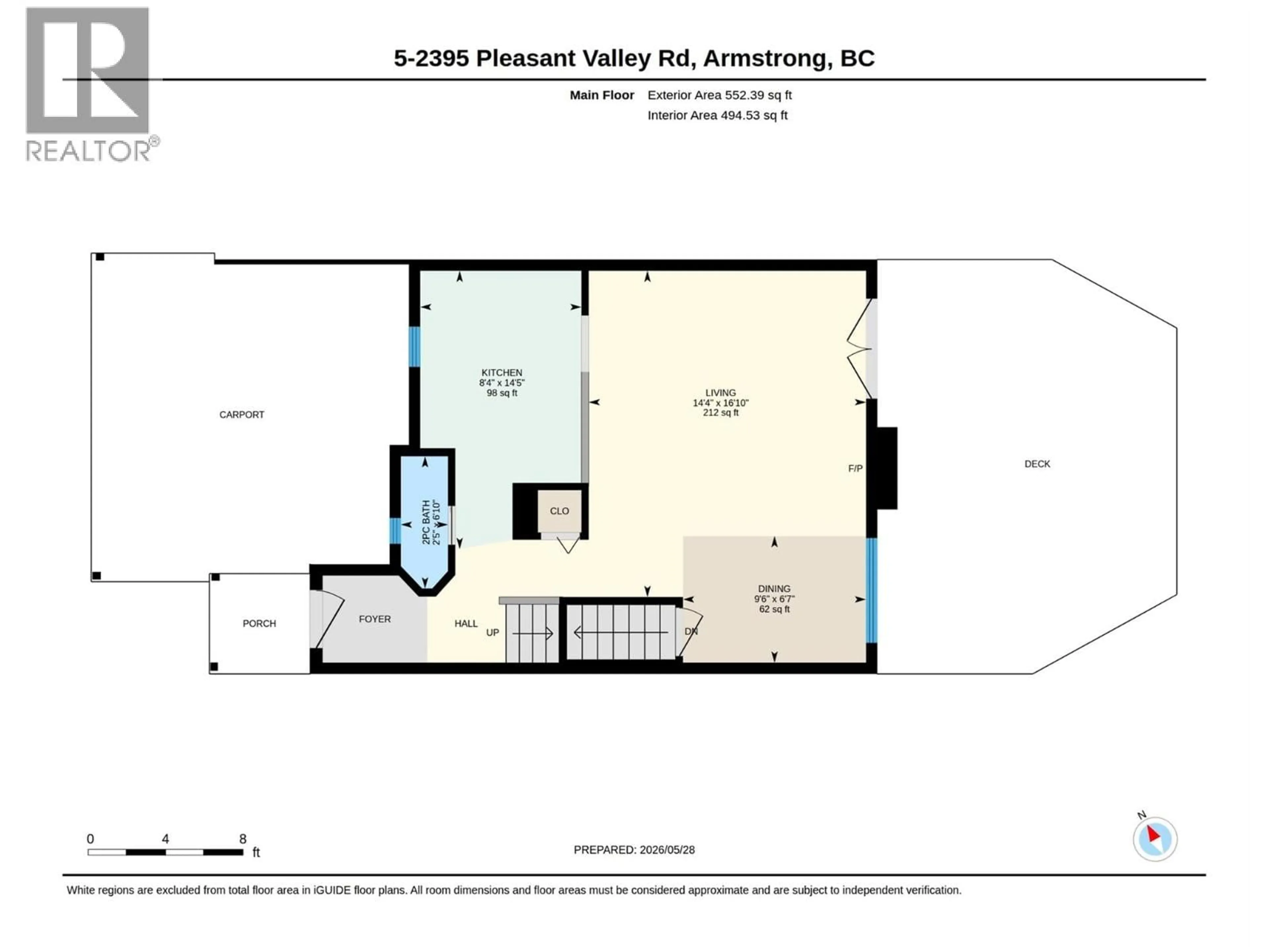Floor plan for 5 - 2395 PLEASANT VALLEY ROAD, Armstrong British Columbia V0E1B2