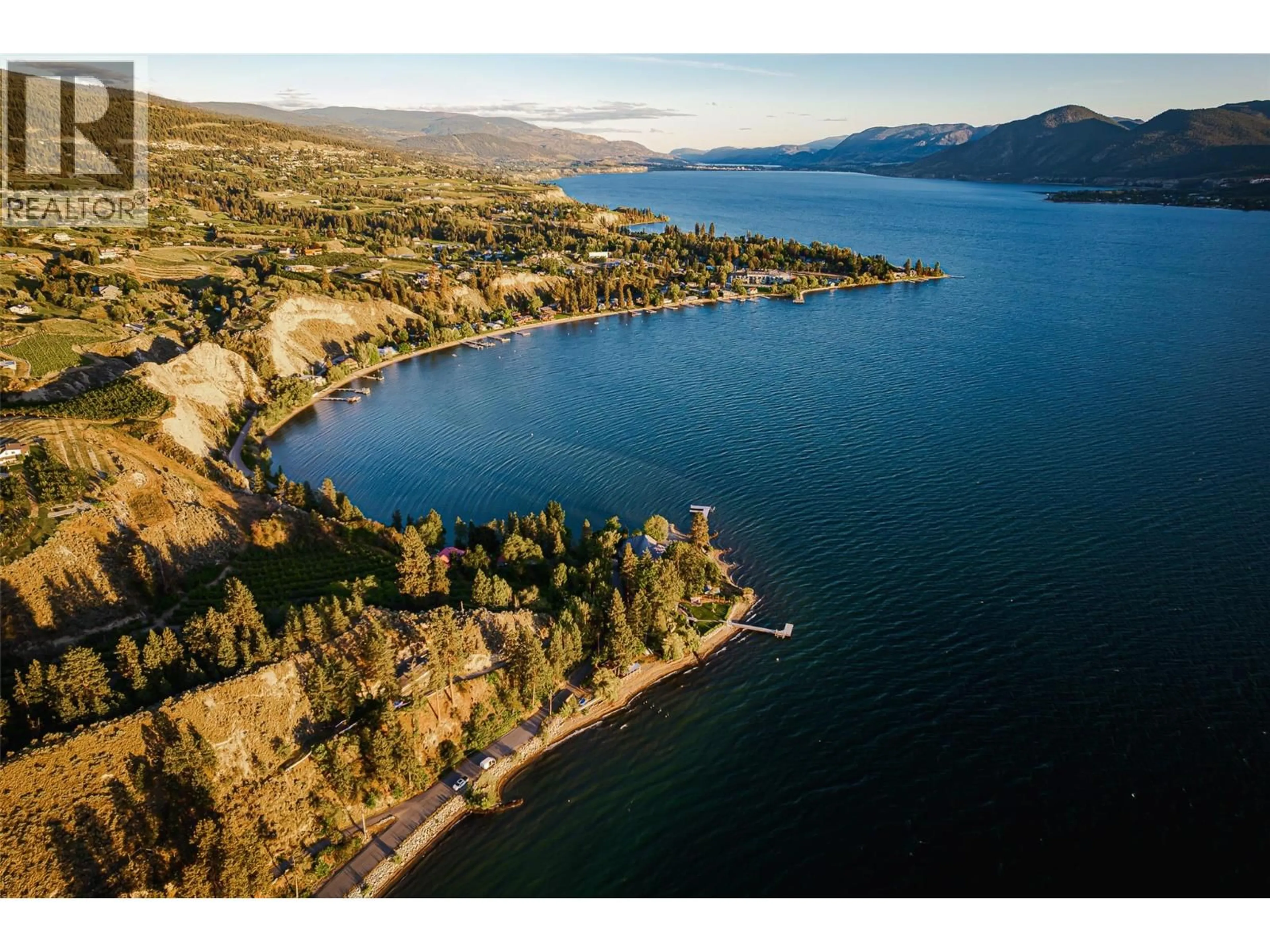 A pic from outside/outdoor area/front of a property/back of a property/a pic from drone, water/lake/river/ocean view for 4625 MILL ROAD, Naramata British Columbia V0H1N1